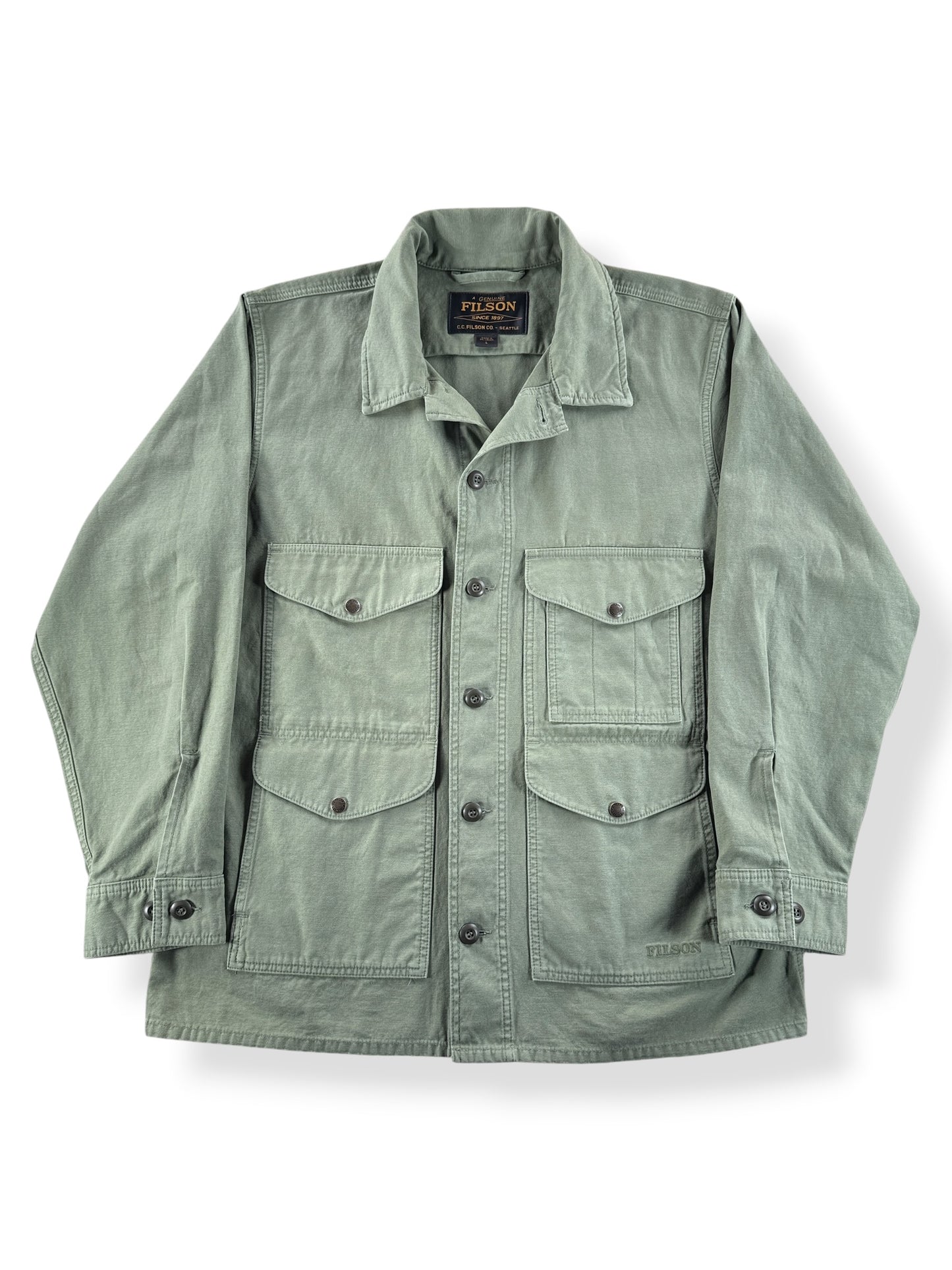 Front of Filson Men's Field Cruiser Jacket SZ L