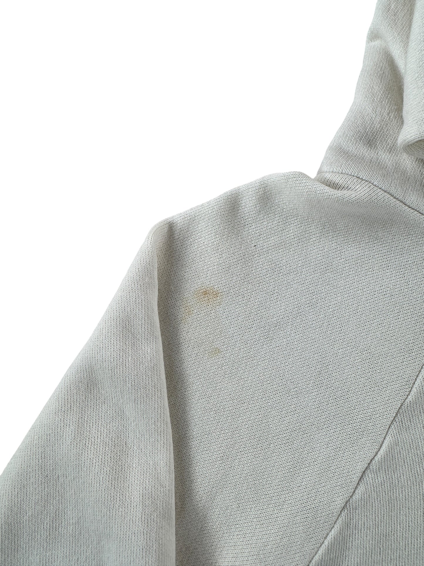 Stain on Vintage Wesley College Flocked Hoodie SZ S (Fits XS)