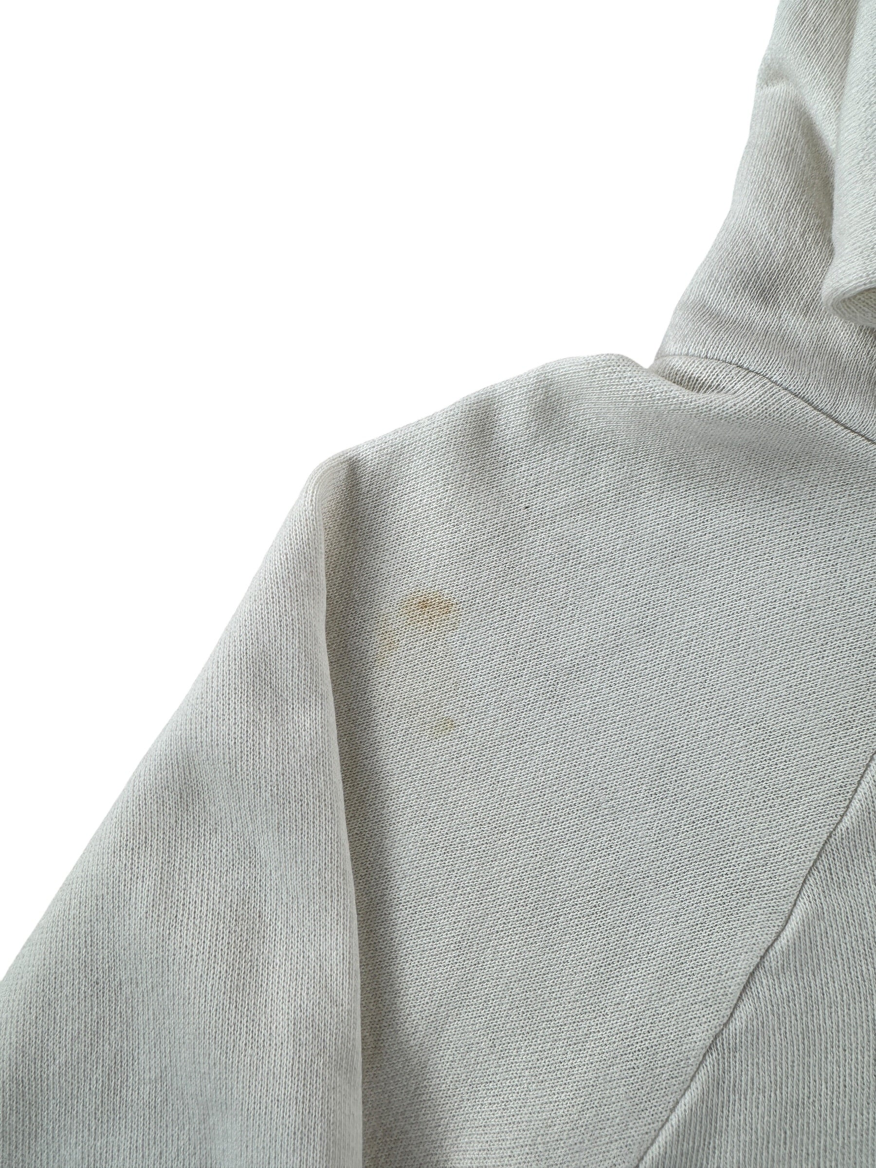Stain on Vintage Wesley College Flocked Hoodie SZ S (Fits XS)