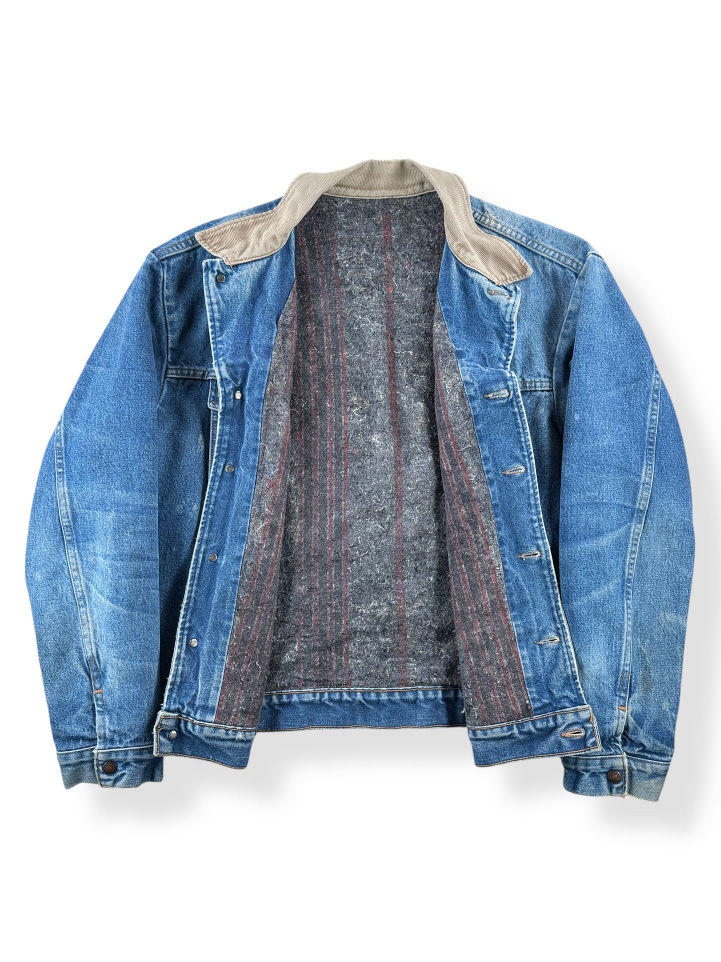 Inside of Vintage Wrangler Blanket Lined Trucker Jacket SZ XXL