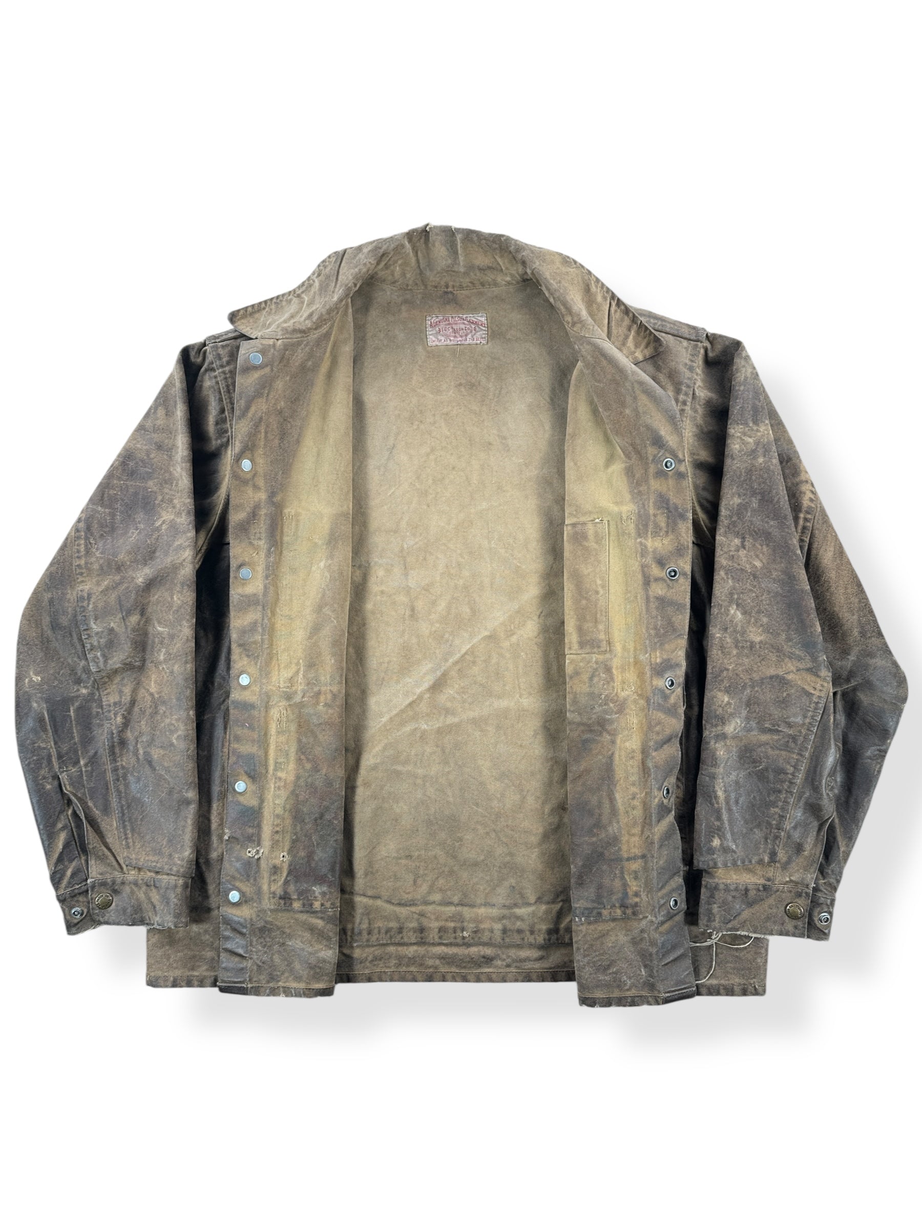 Inside of Vintage Filson Tin Cloth Cruiser Jacket SZ 44