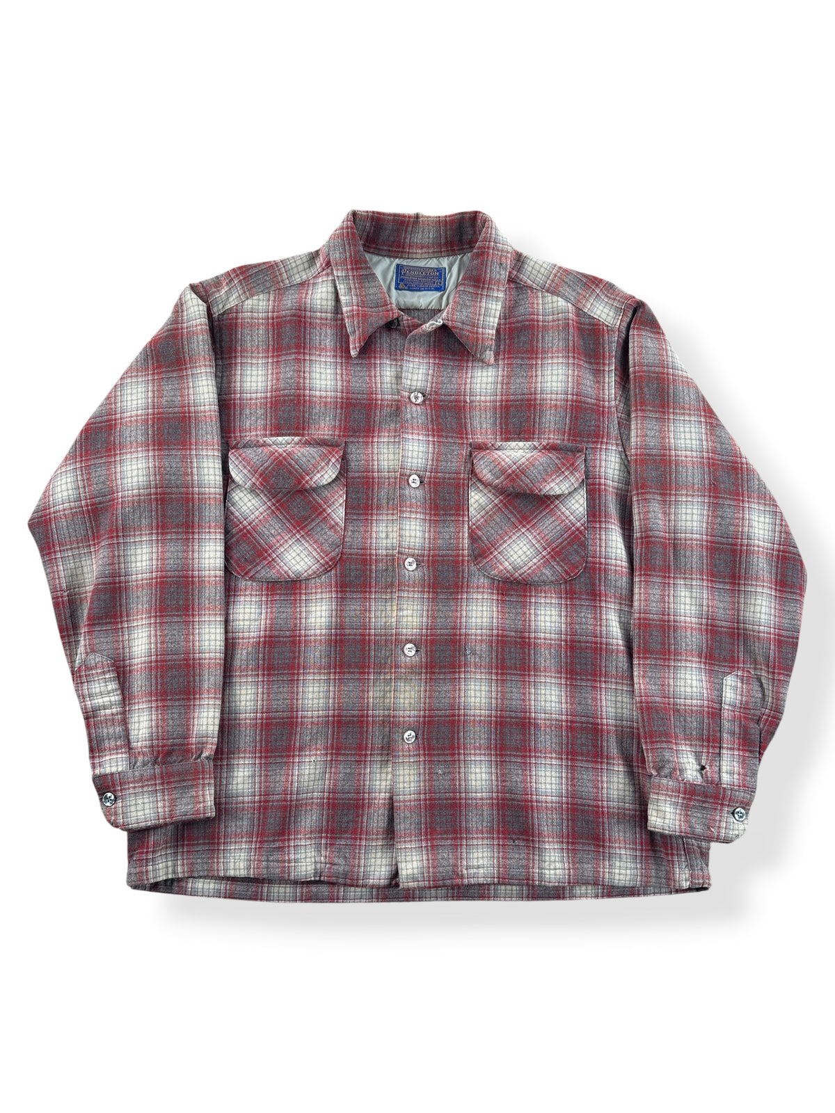 Front of Vintage Pendleton Shadowplaid Board Shirt SZ L
