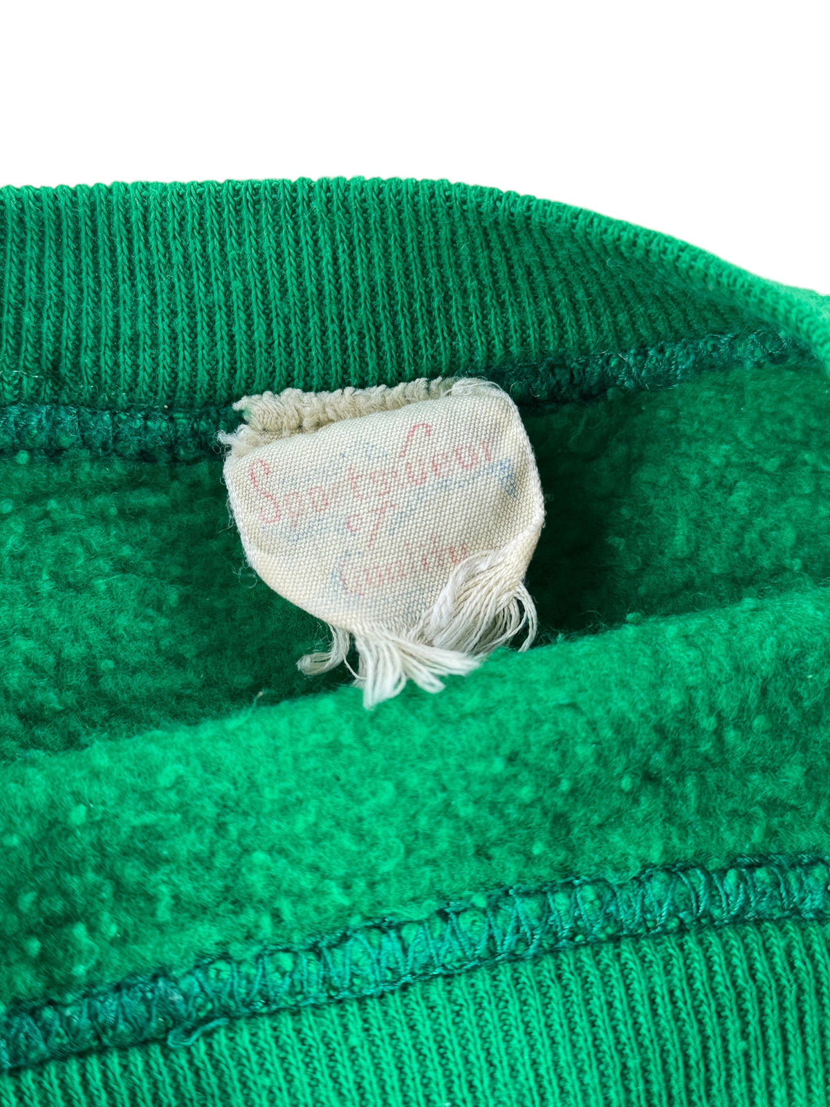 Tag on Vintage 60s Green Crewneck SZ XS