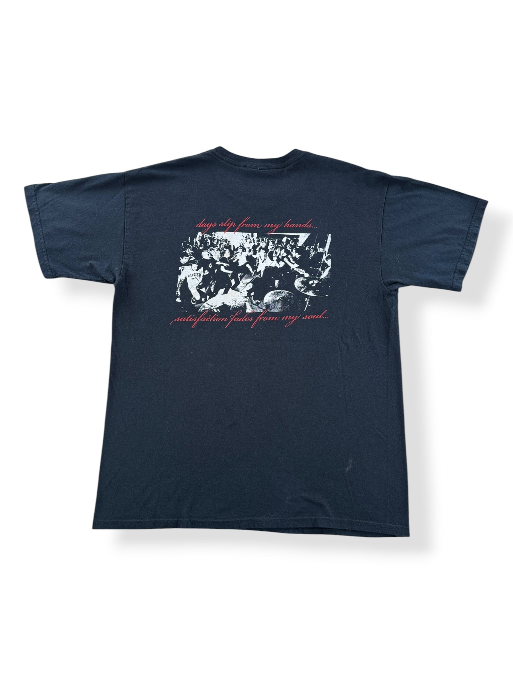 Back of Vintage Undertow Seattle Straight Edge Hardcore Tee SZ L