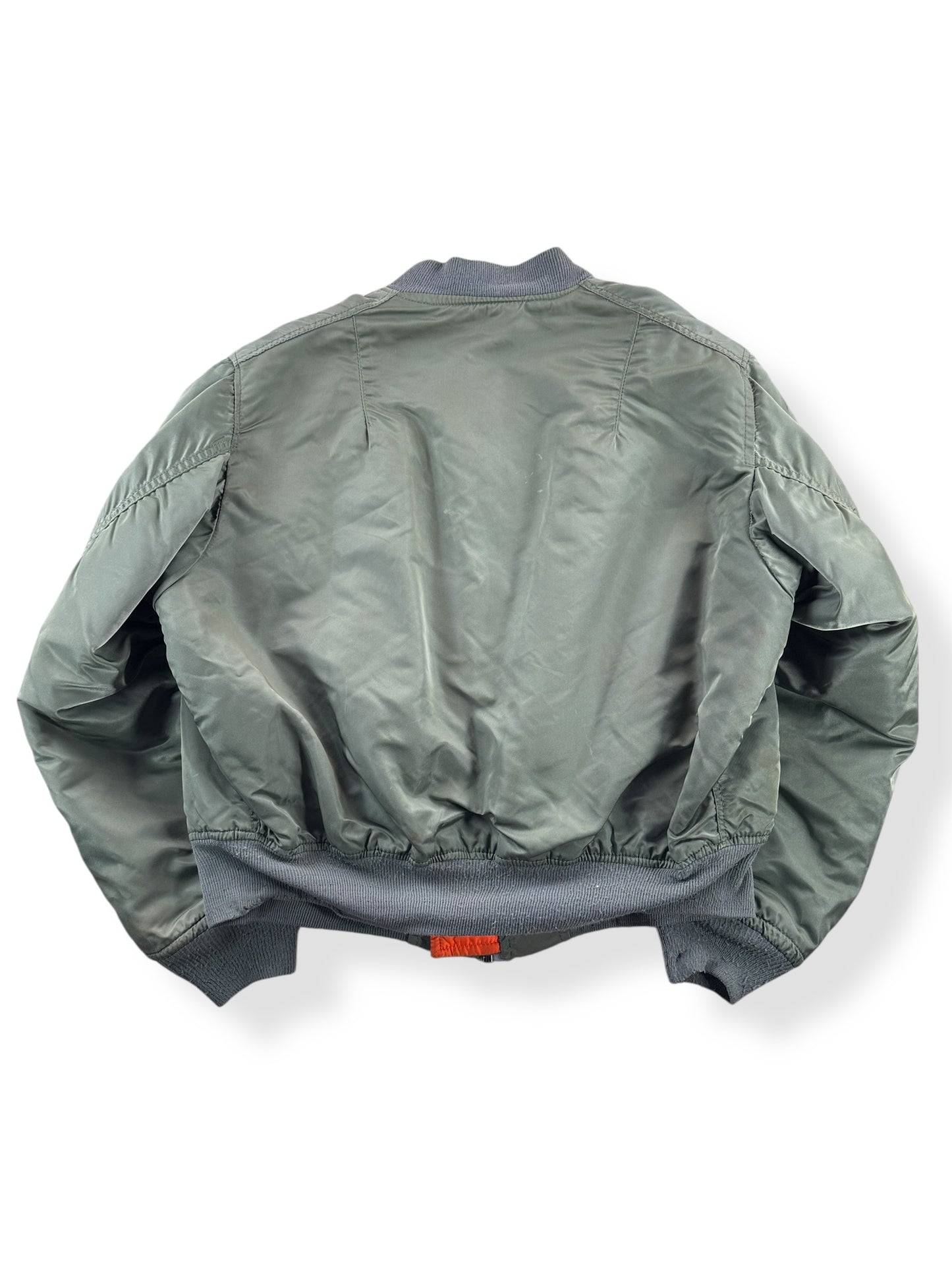 Back of Vintage Alpha Industries MA1 Bomber Jacket SZ XL