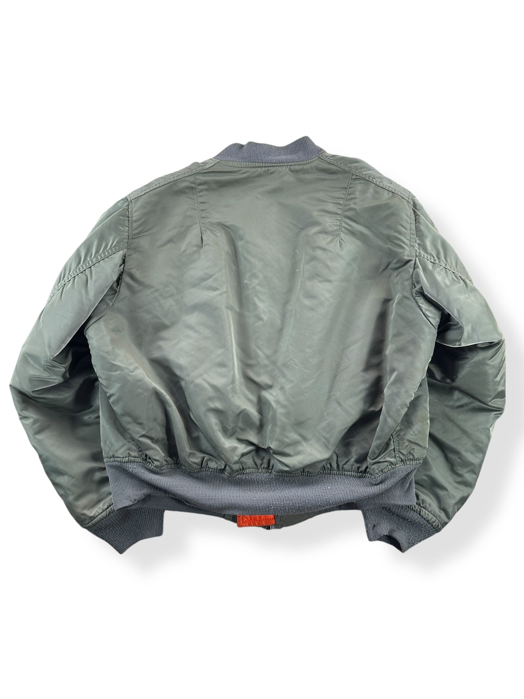 Back of Vintage Alpha Industries MA1 Bomber Jacket SZ XL