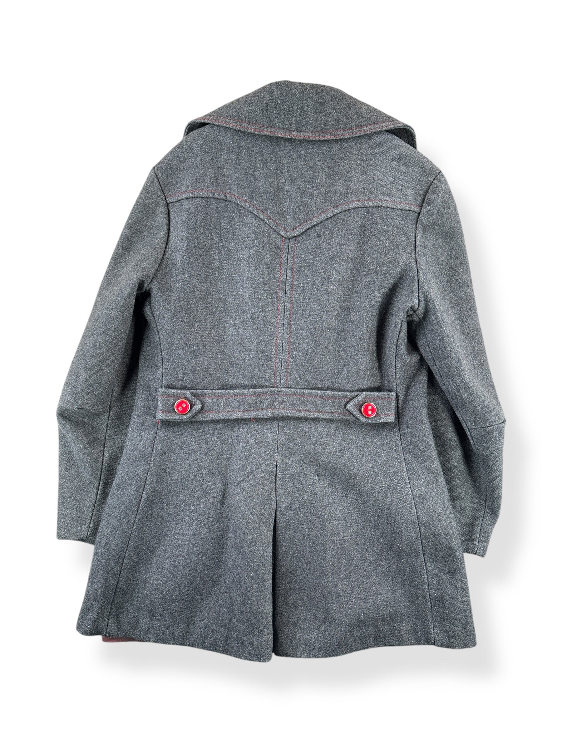 Vintage 70s Grey Coat with Red Details SZ M – The Barn Owl Vintage