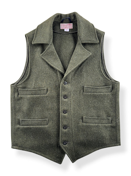 Front of Filson Mackinaw Western Vest SZ M