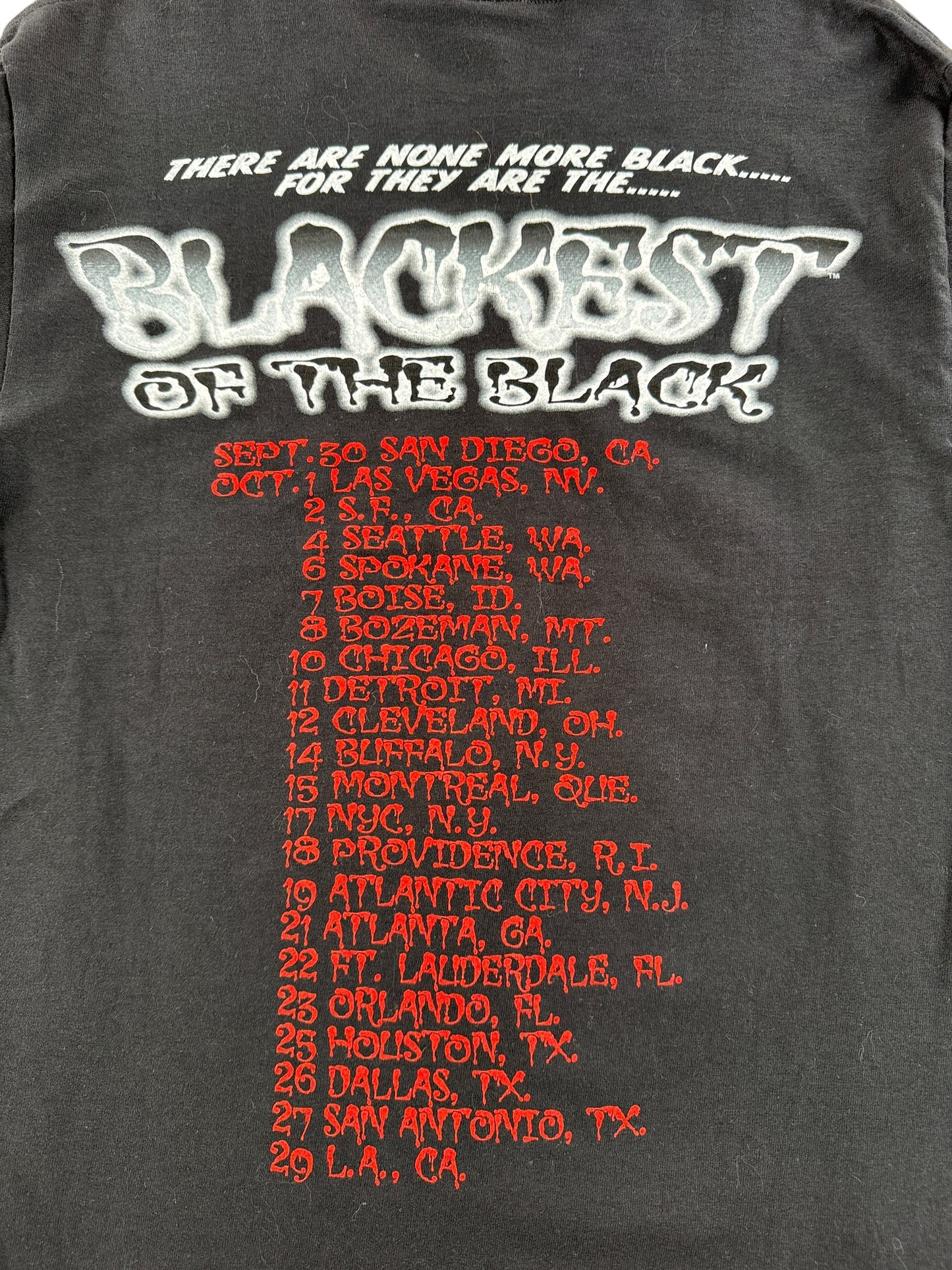 Back Graphic on Vintage 2005 Danzig Circle of Snakes Tee SZ S