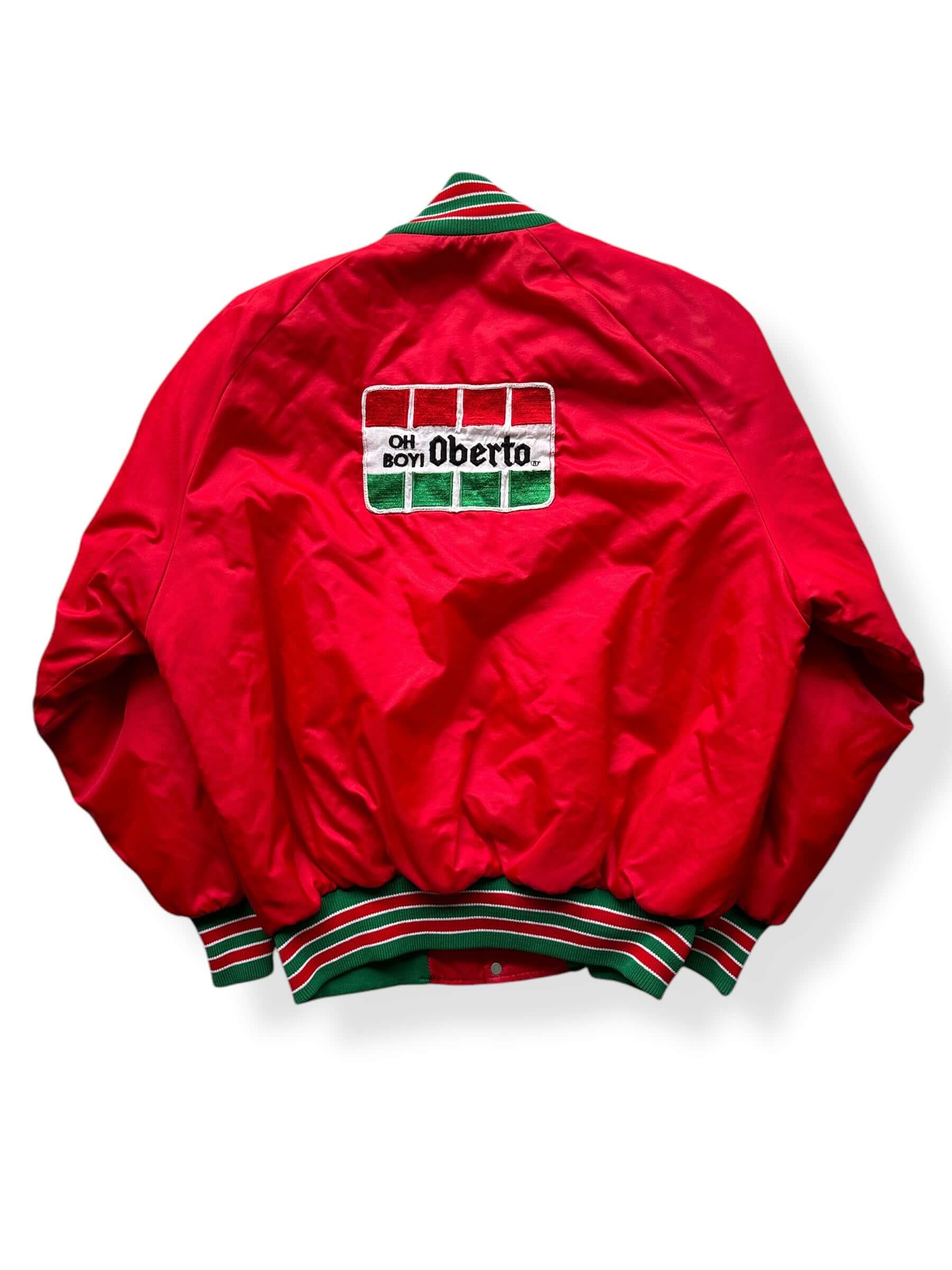 Back of Vintage Oh Boy Oberto Coaches Jacket SZ XL