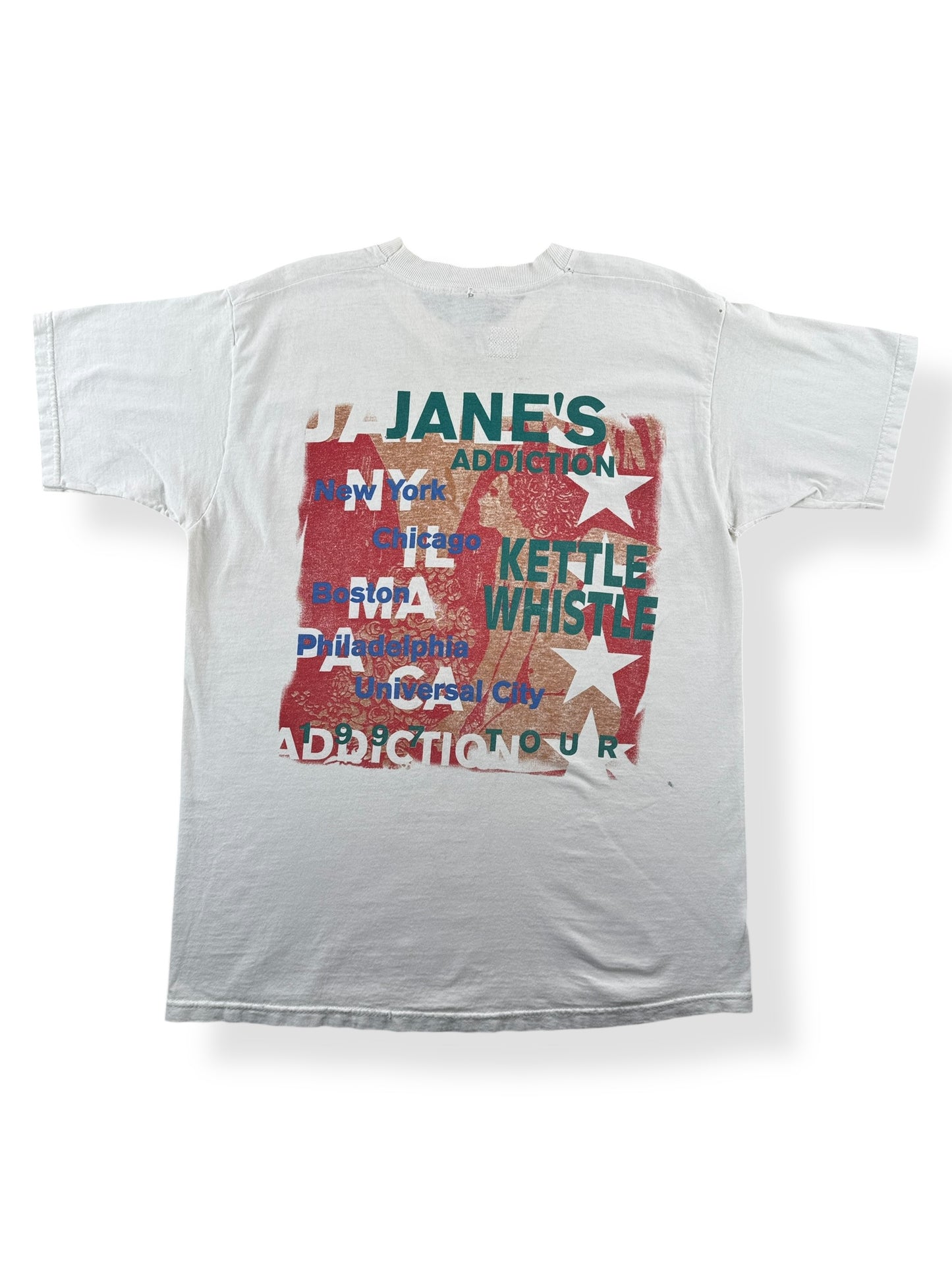 Back of Vintage 1997 Jane's Addiction Kettle Whistle Tour Tee SZ L