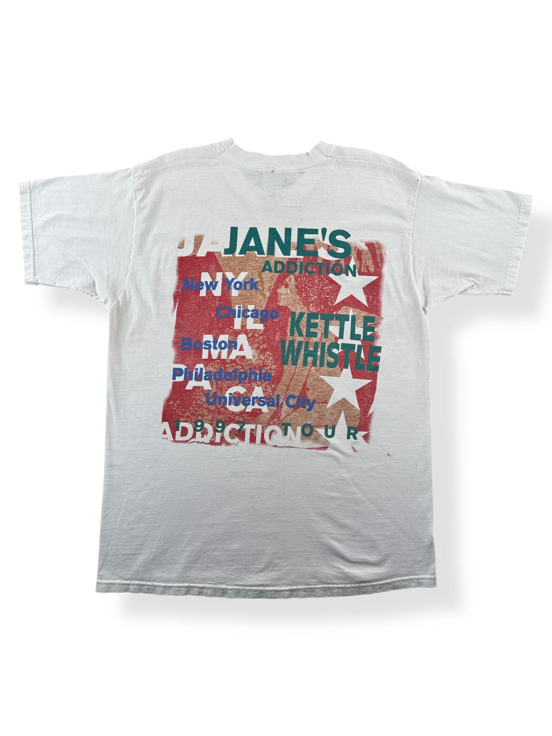 Back of Vintage 1997 Jane's Addiction Kettle Whistle Tour Tee SZ L