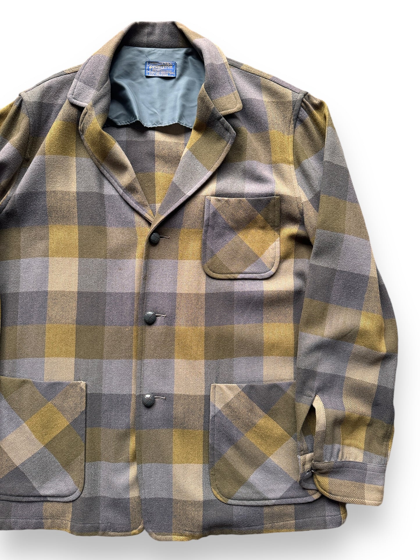 Vintage Pendleton Yellow Plaid Jacket SZ L