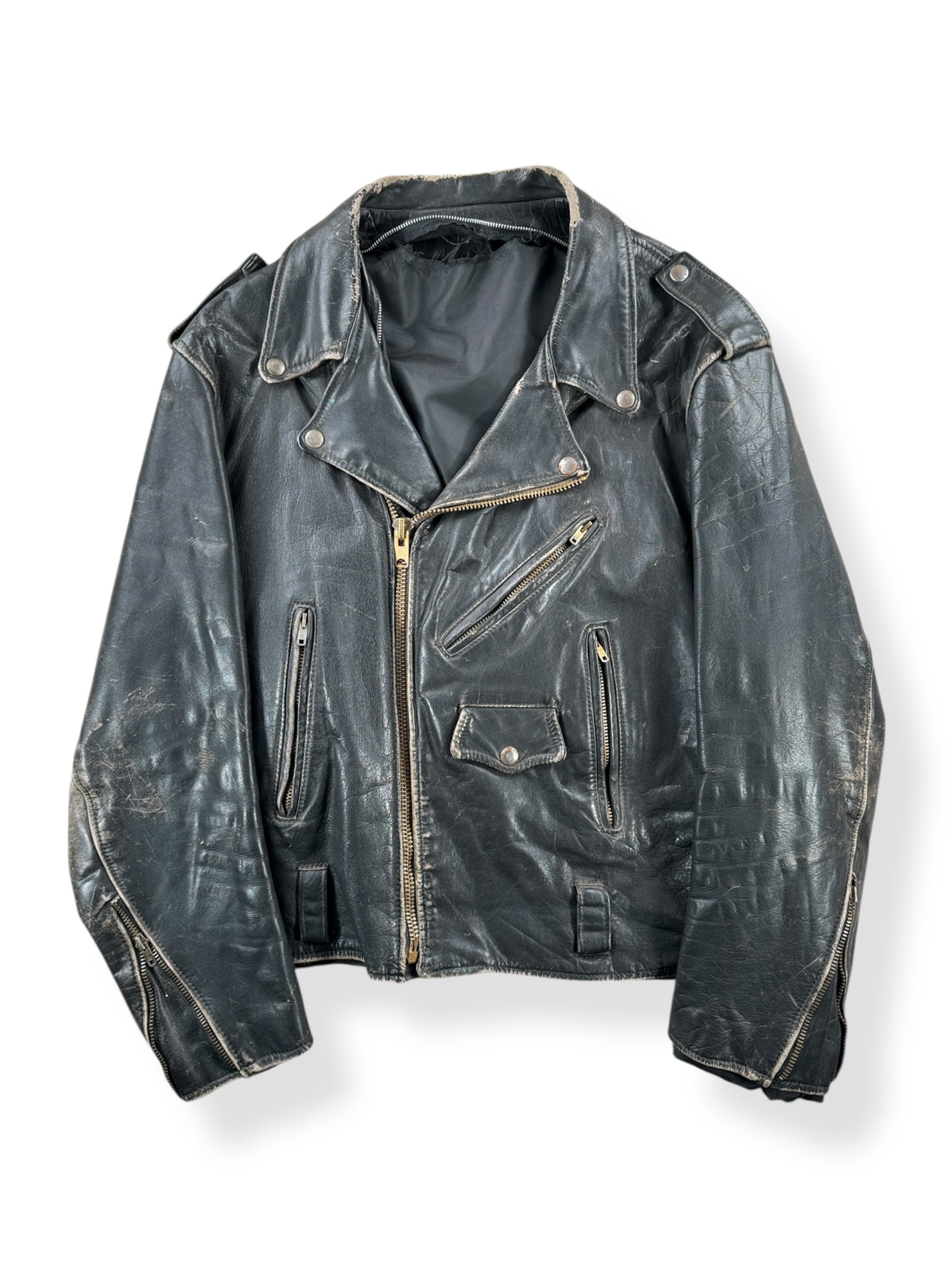 Front of Vintage Leather Jacket SZ M