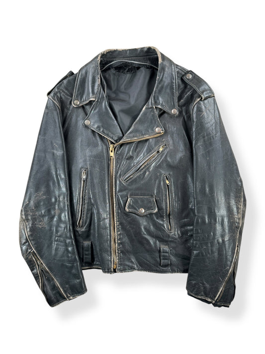 Front of Vintage Leather Jacket SZ M