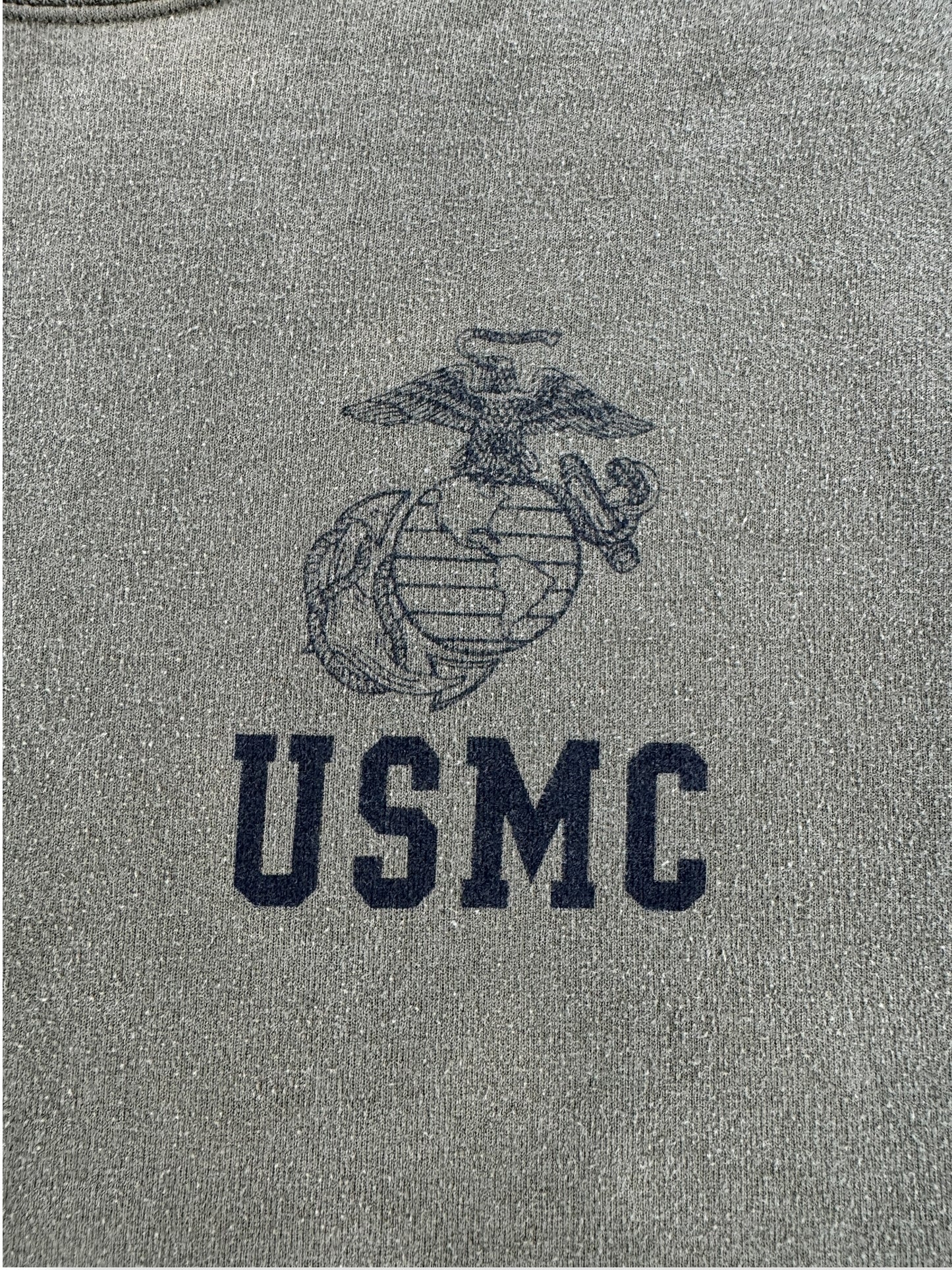 Graphic of Vintage USMC Sunfaded Crewneck SZ M