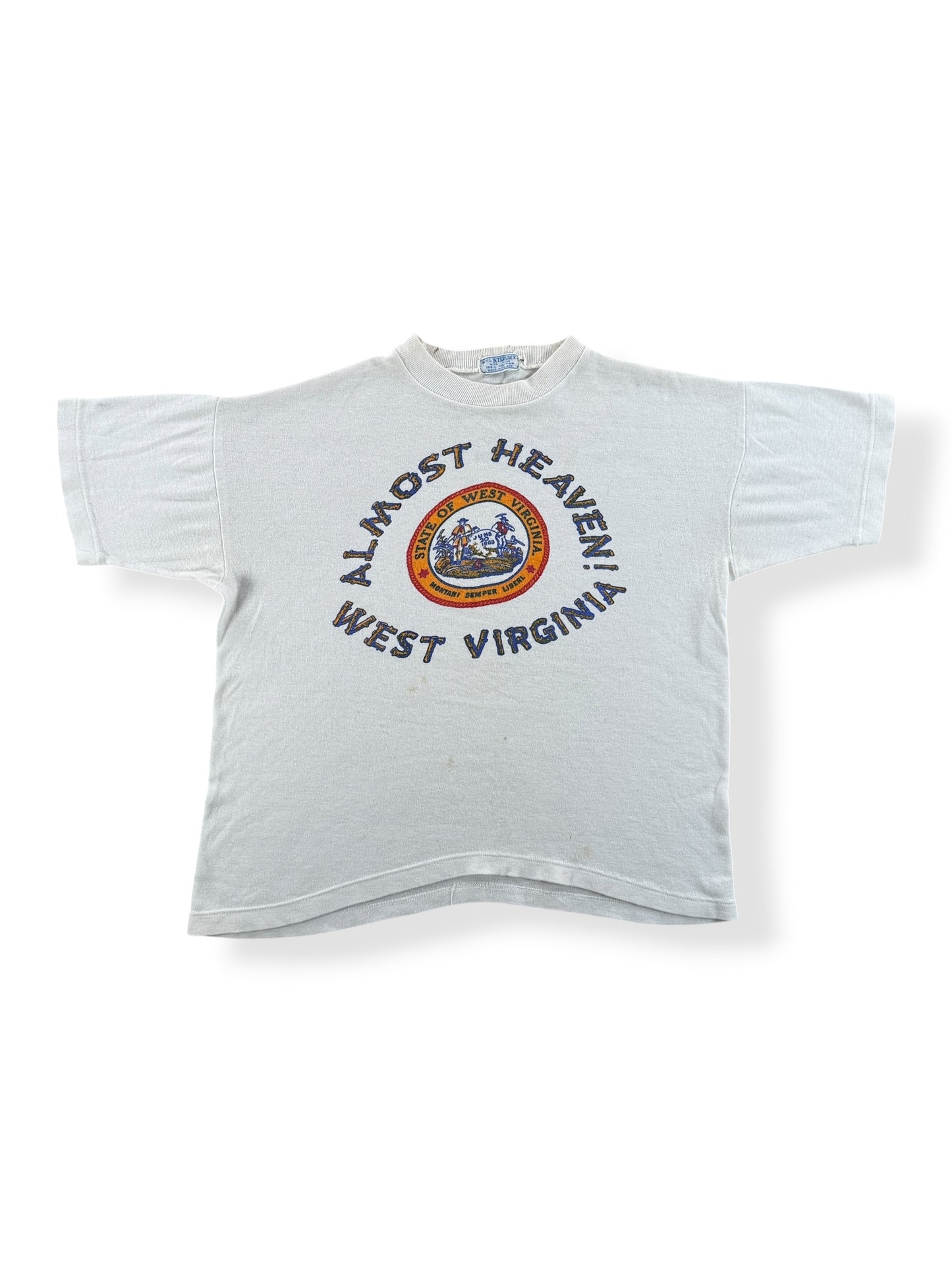 Front of Vintage 60s Almost Heaven Tee SZ L (Fits M)