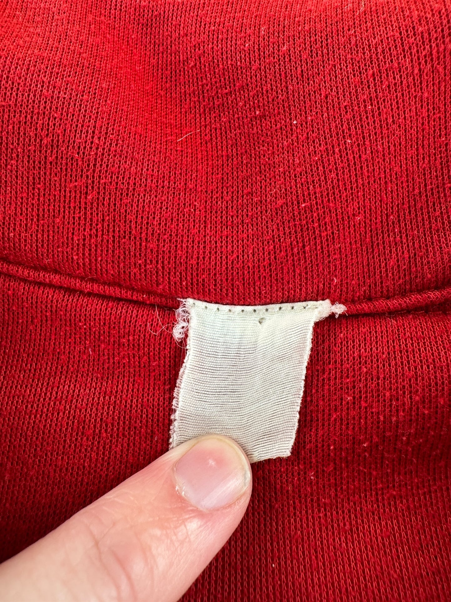 Worn tag on Vintage Man U Quarter Zip Crewneck SZ L