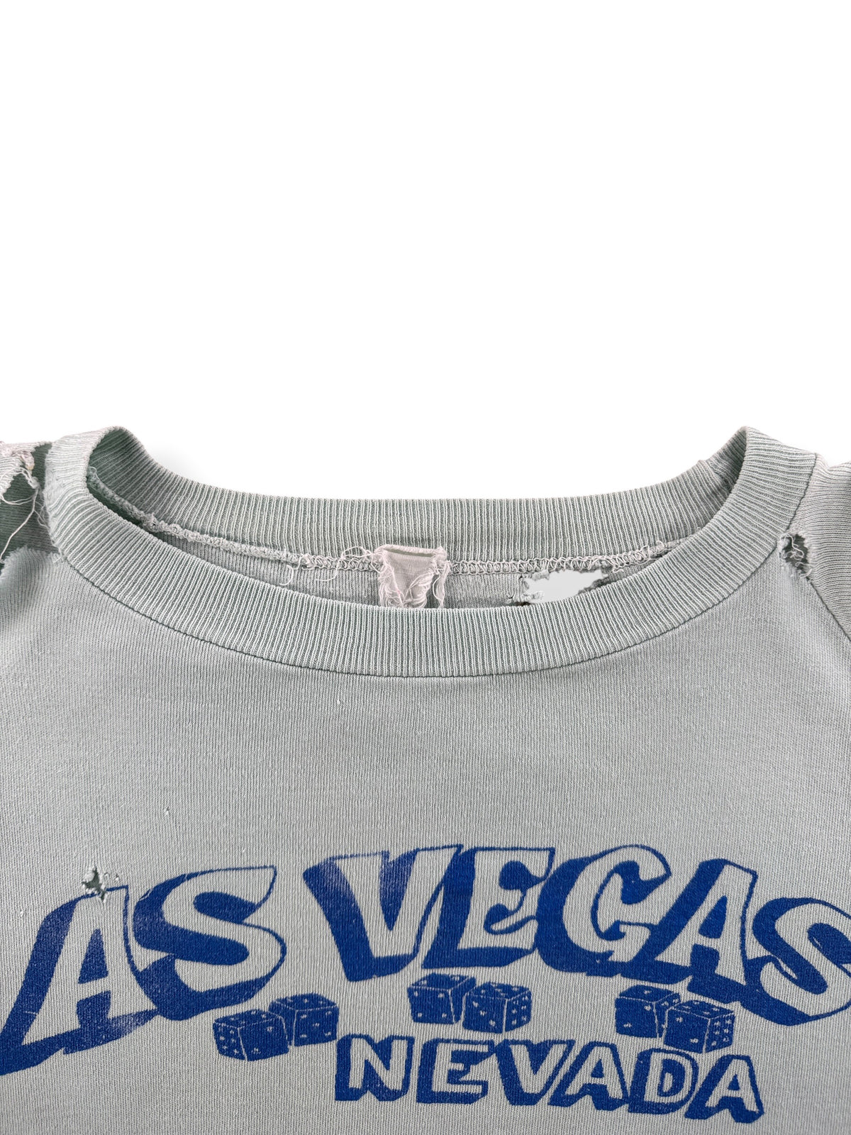 Collar on Vintage 70s Las Vegas Crewneck SZ L - AS IS