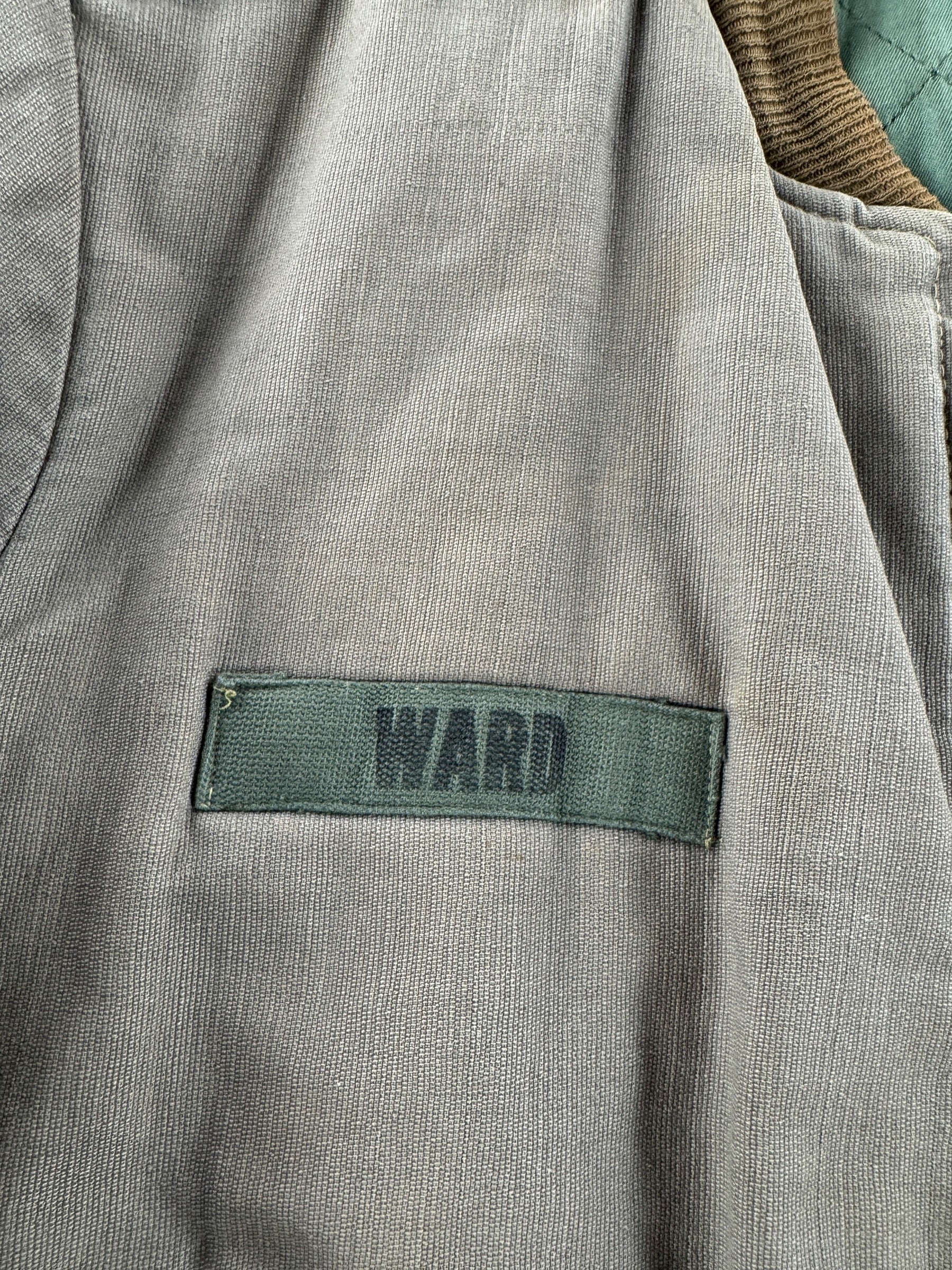 Name on Vintage Civilian Tanker Jacket SZ L - AS IS