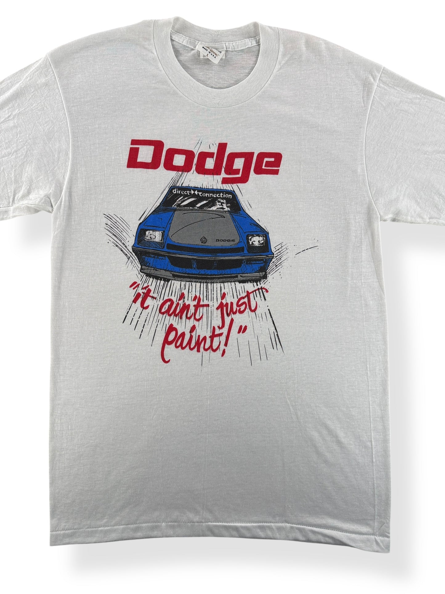 Front Close Up of Vintage Dodge Graphic Tee SZ L (Fits M)