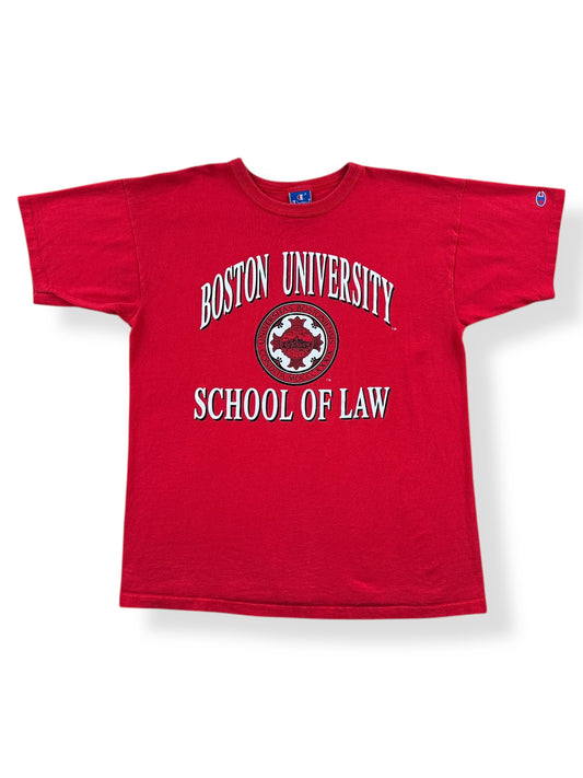 Front of Vintage BU School of Law Tee SZ XL