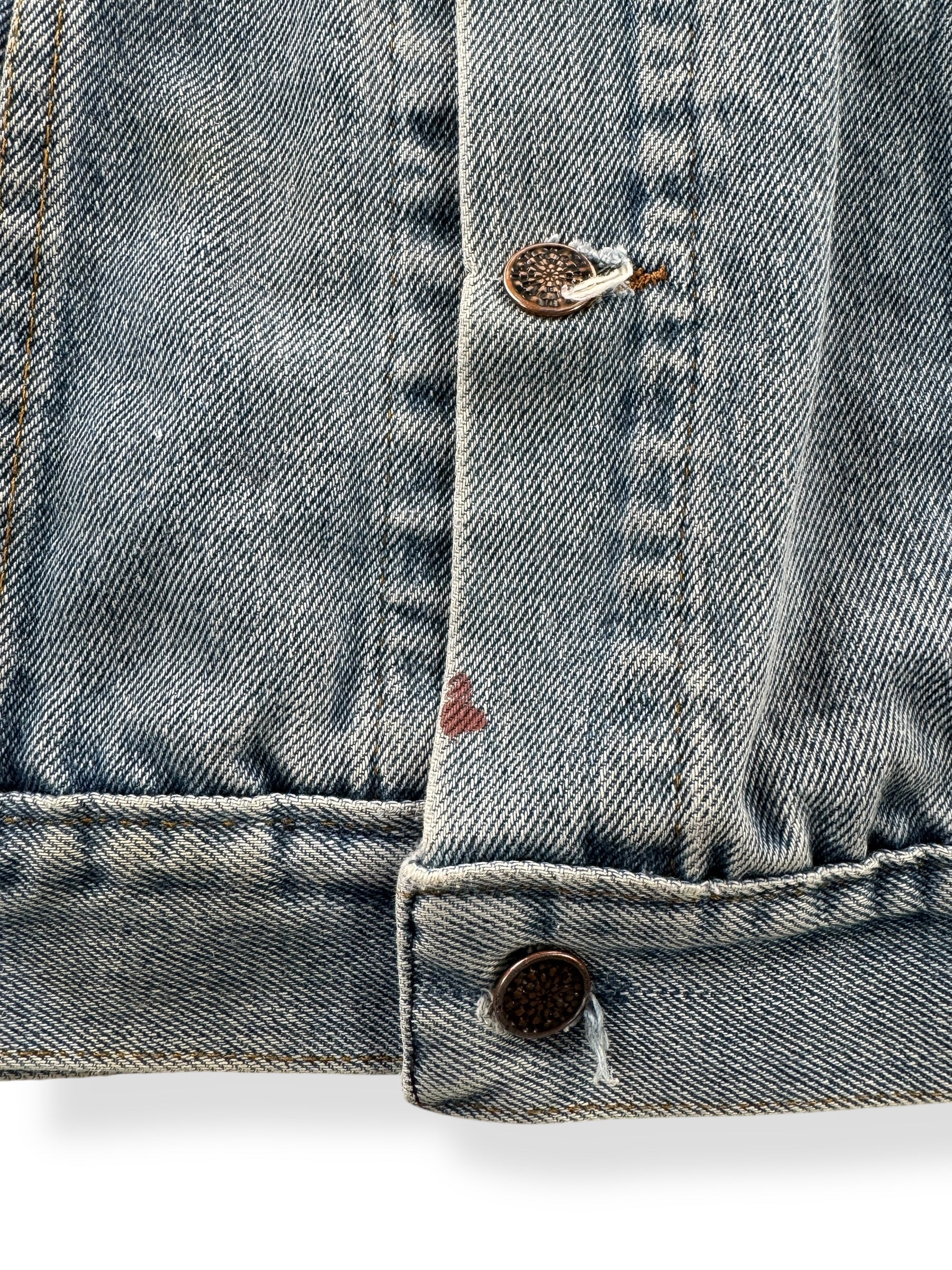 Stain on Vintage JCPenny Denim Trucker Jacket SZ M