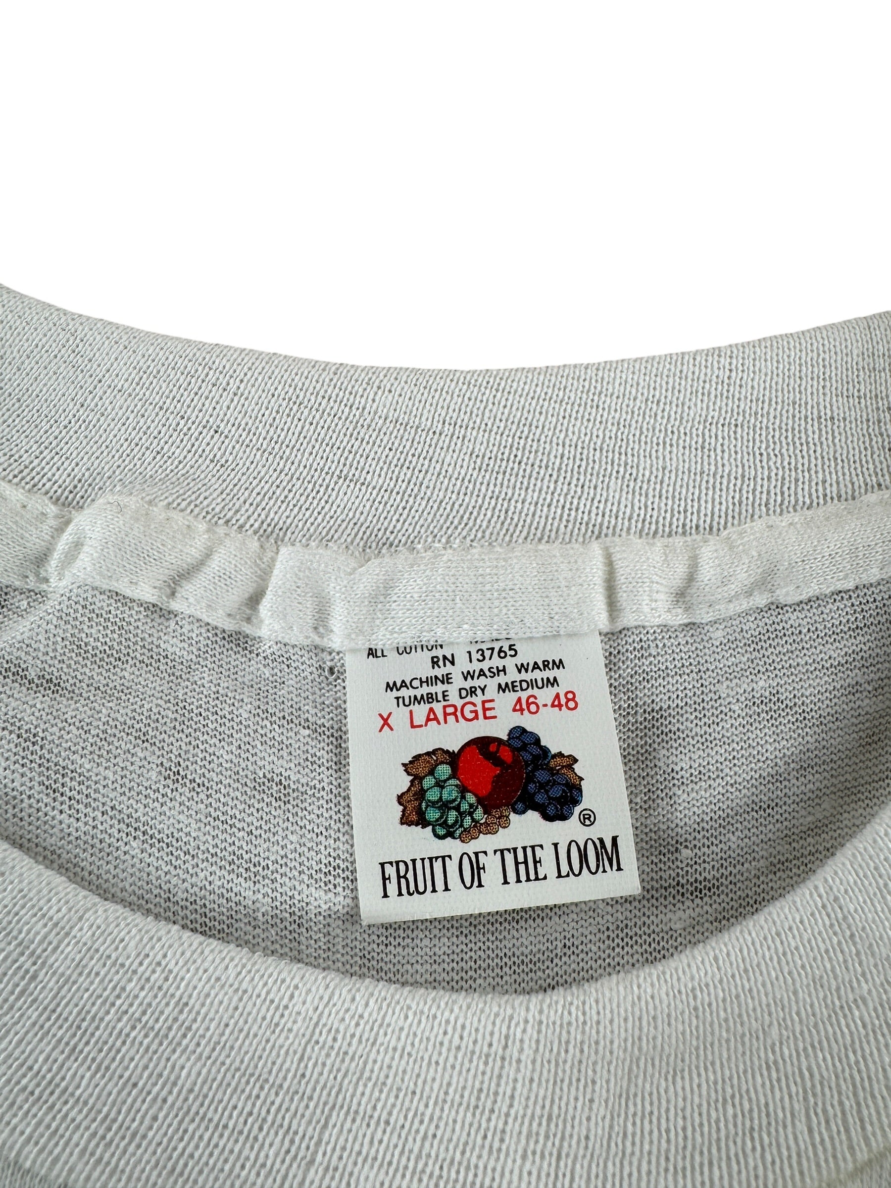 Tag on Vintage FOTL Blank White Tee SZ XL (Fits M)