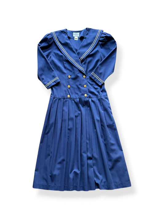 Front of Vintage 80s Lanz Sailor Dress SZ M