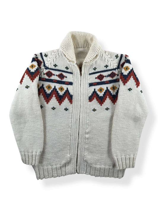 Front of Vintage Cowichan Style Sweater SZ M