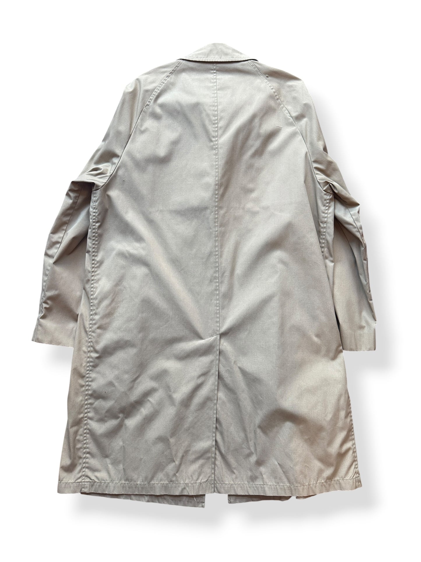 Back of Vintage Lord Forcaster Trench Coat SZ 38L