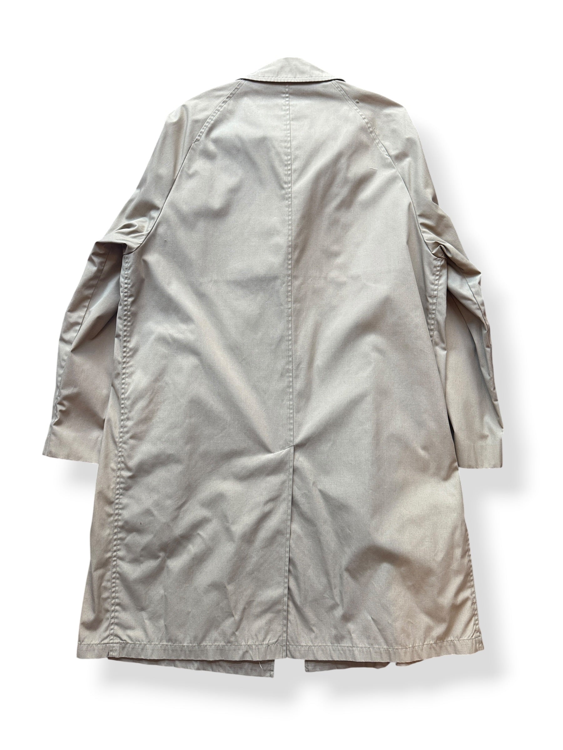 Back of Vintage Lord Forcaster Trench Coat SZ 38L