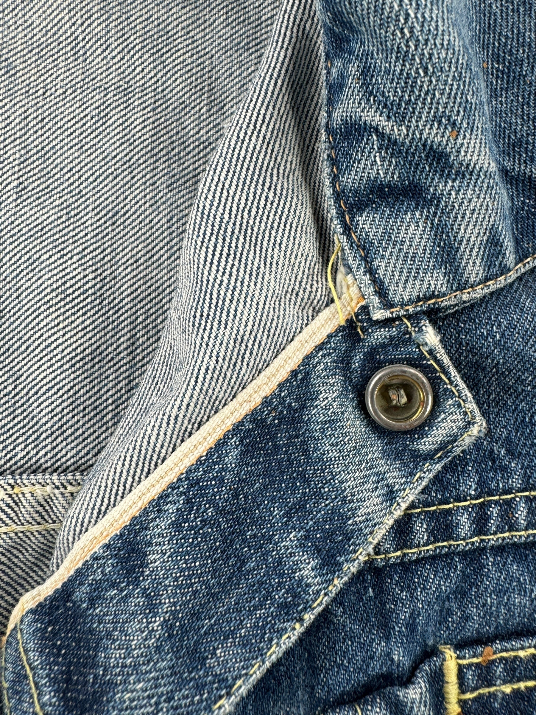 Selvedge on Vintage Penney's Foremost Selvedge Denim Jacket SZ M