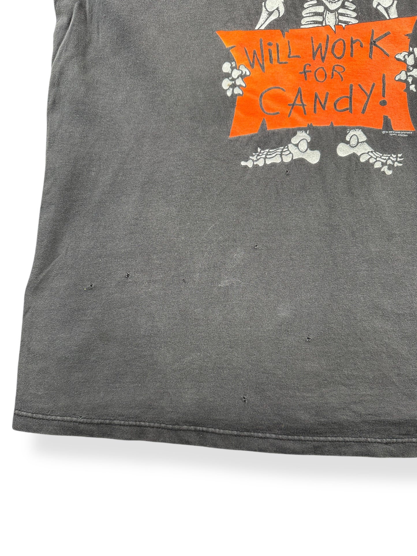 Wear on Vintage Will Work For Candy Halloween Tee SZ XL