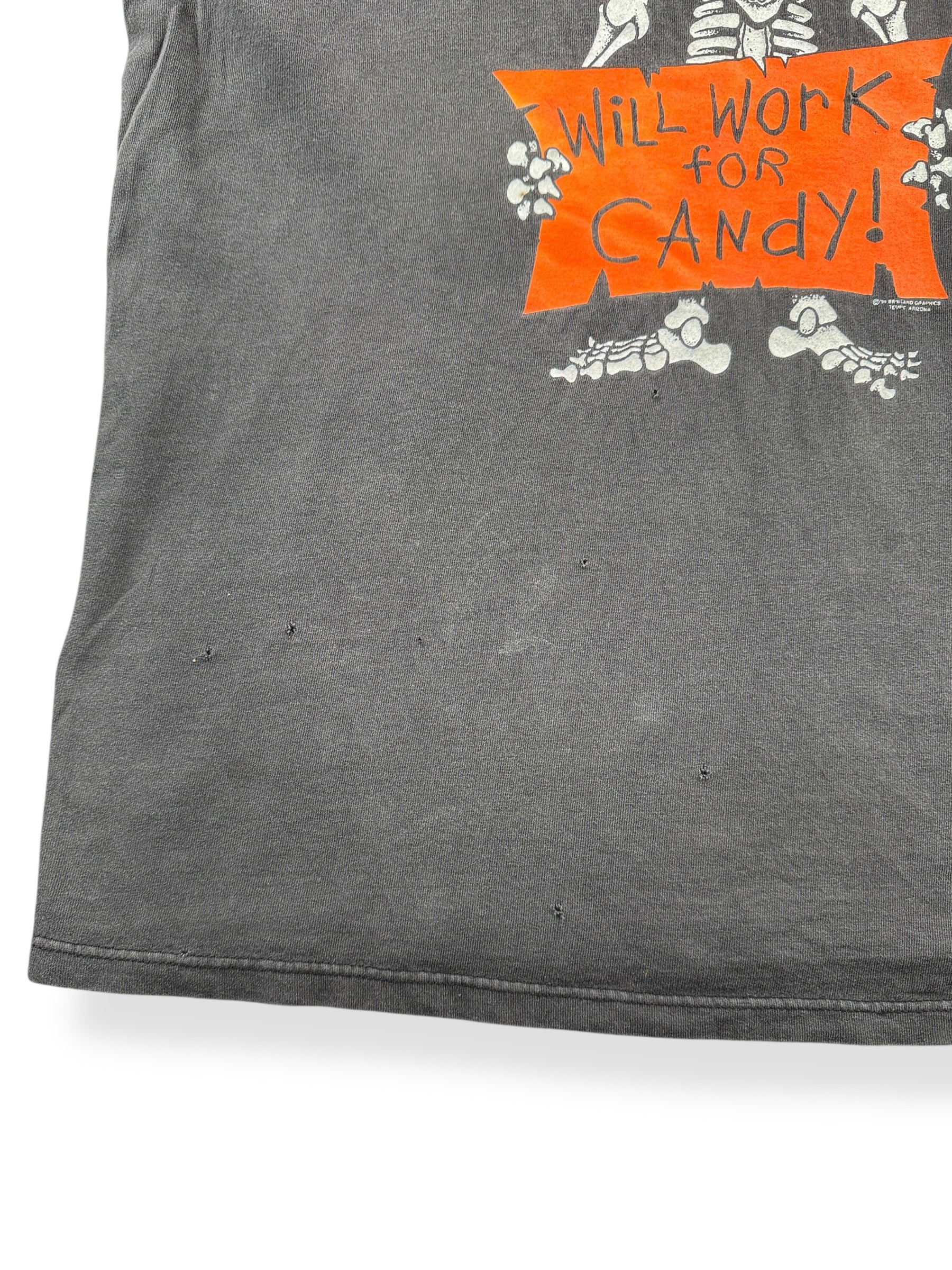 Wear on Vintage Will Work For Candy Halloween Tee SZ XL