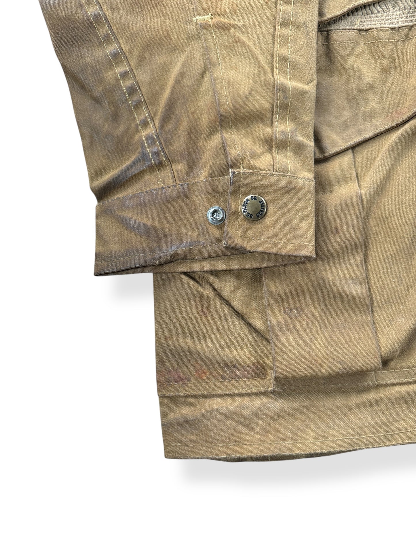 Wear on Cuff of Vintage Filson Upland Bird Hunting Jacket SZ 42 AS IS