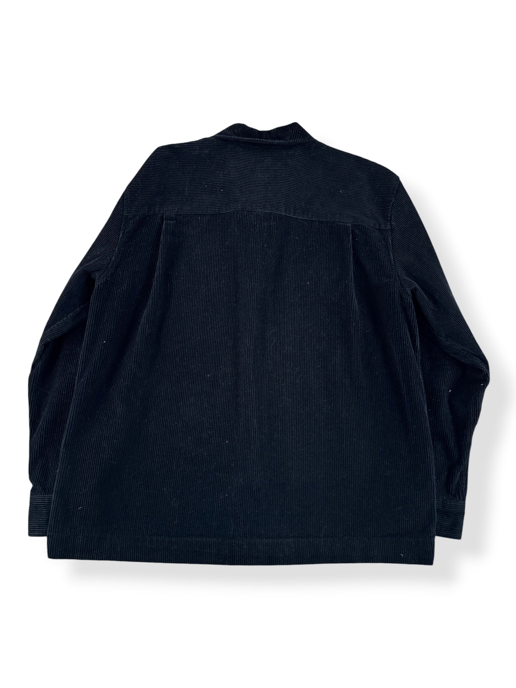 Back of Filson Black Corduroy Shirt Jacket SZ L