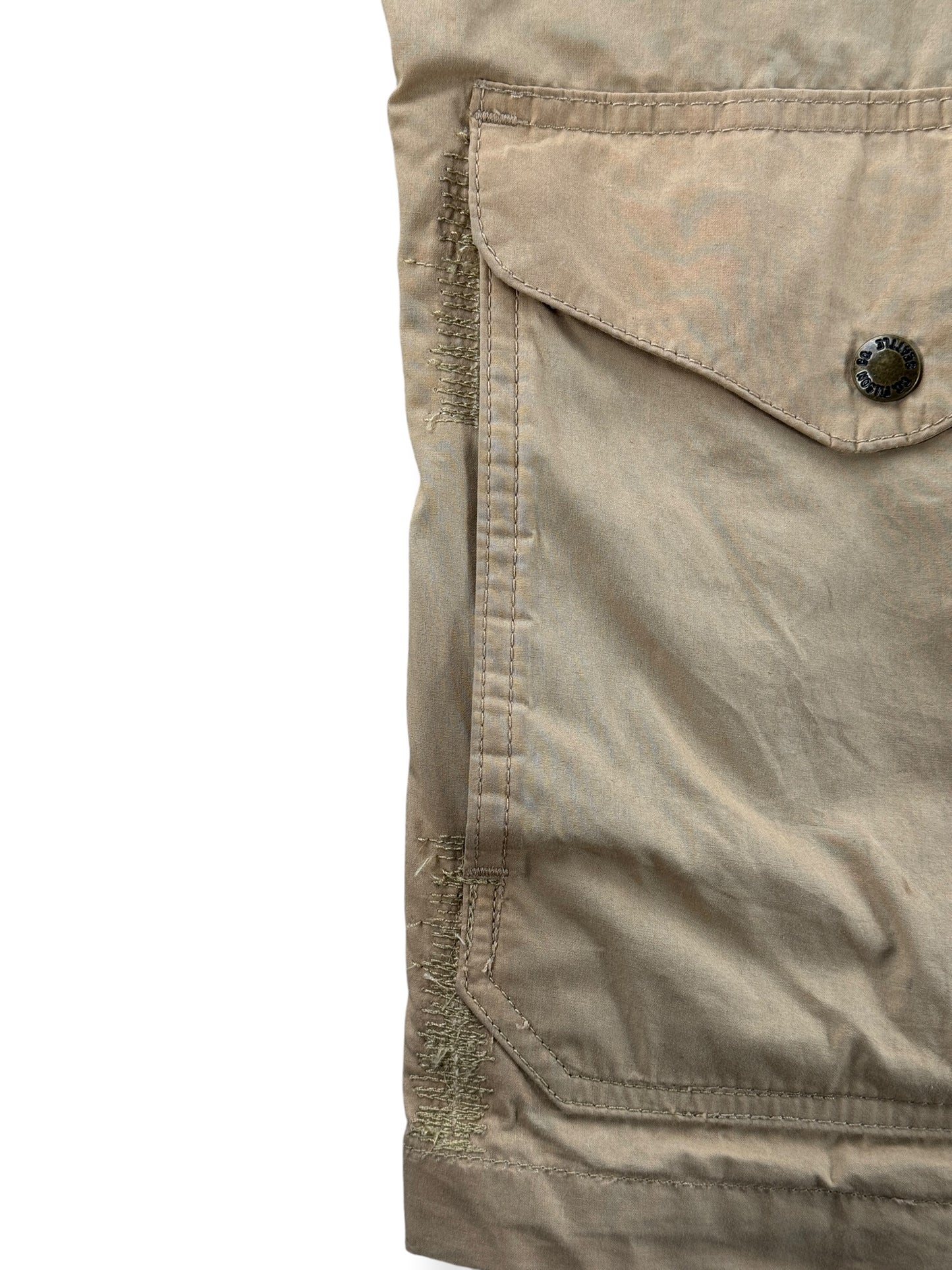Repairs on front pocket of Filson Khaki Mile Marker Jacket SZ L