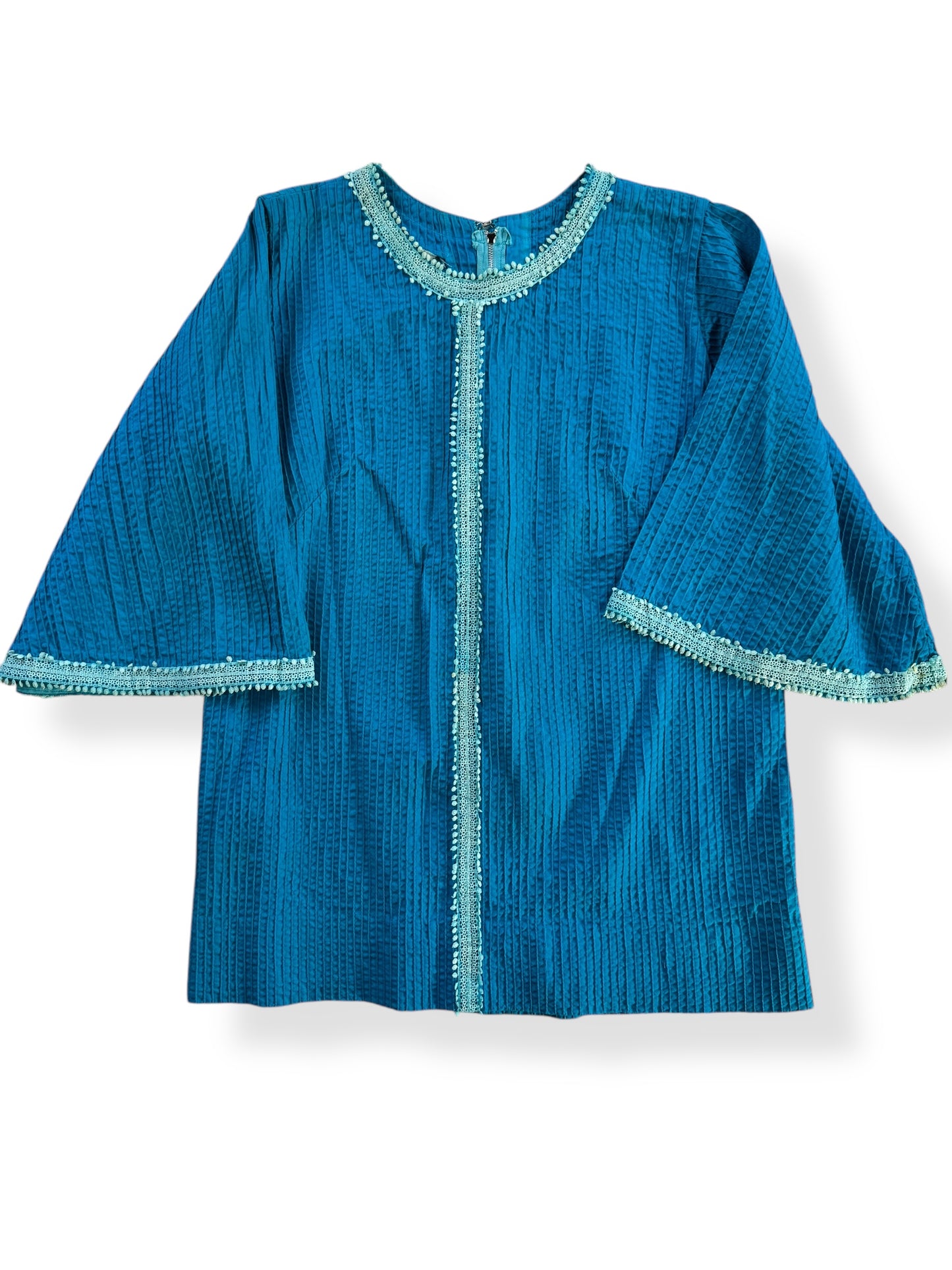 Front view of 1960s Vicki Mexican Tunic L