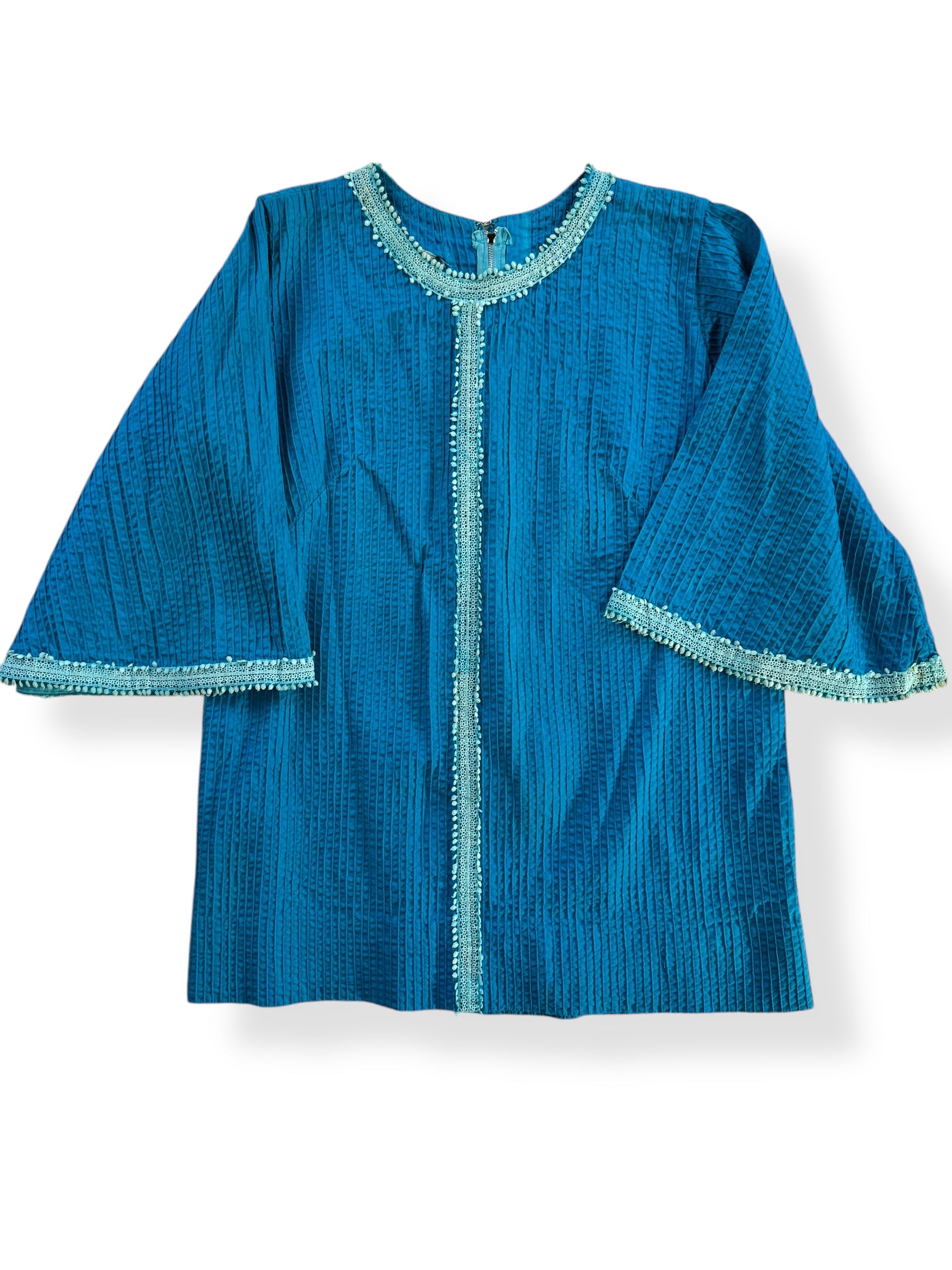 Front view of 1960s Vicki Mexican Tunic L