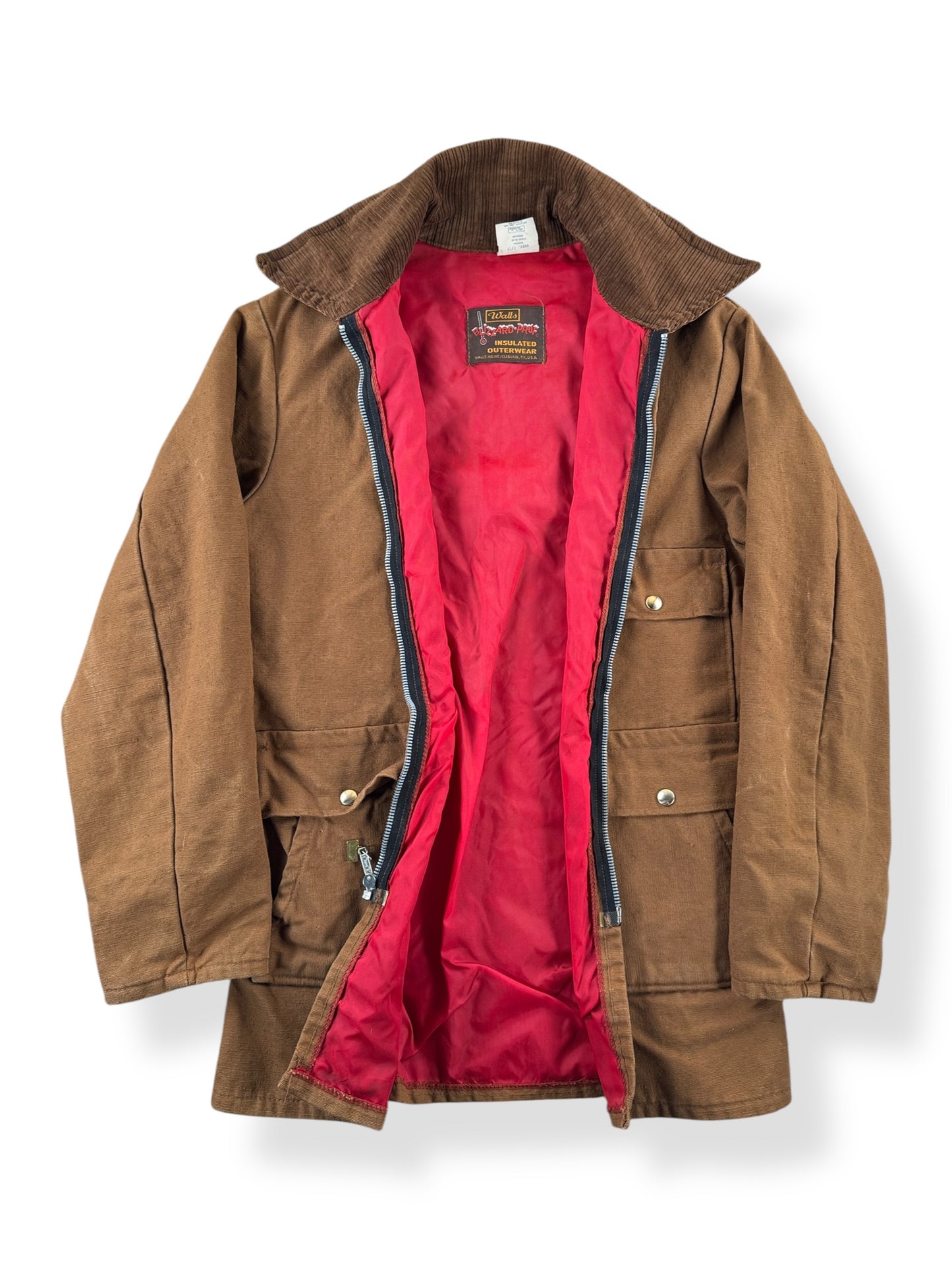 Inside of Vintage Blizzard Pruf Work Jacket SZ M
