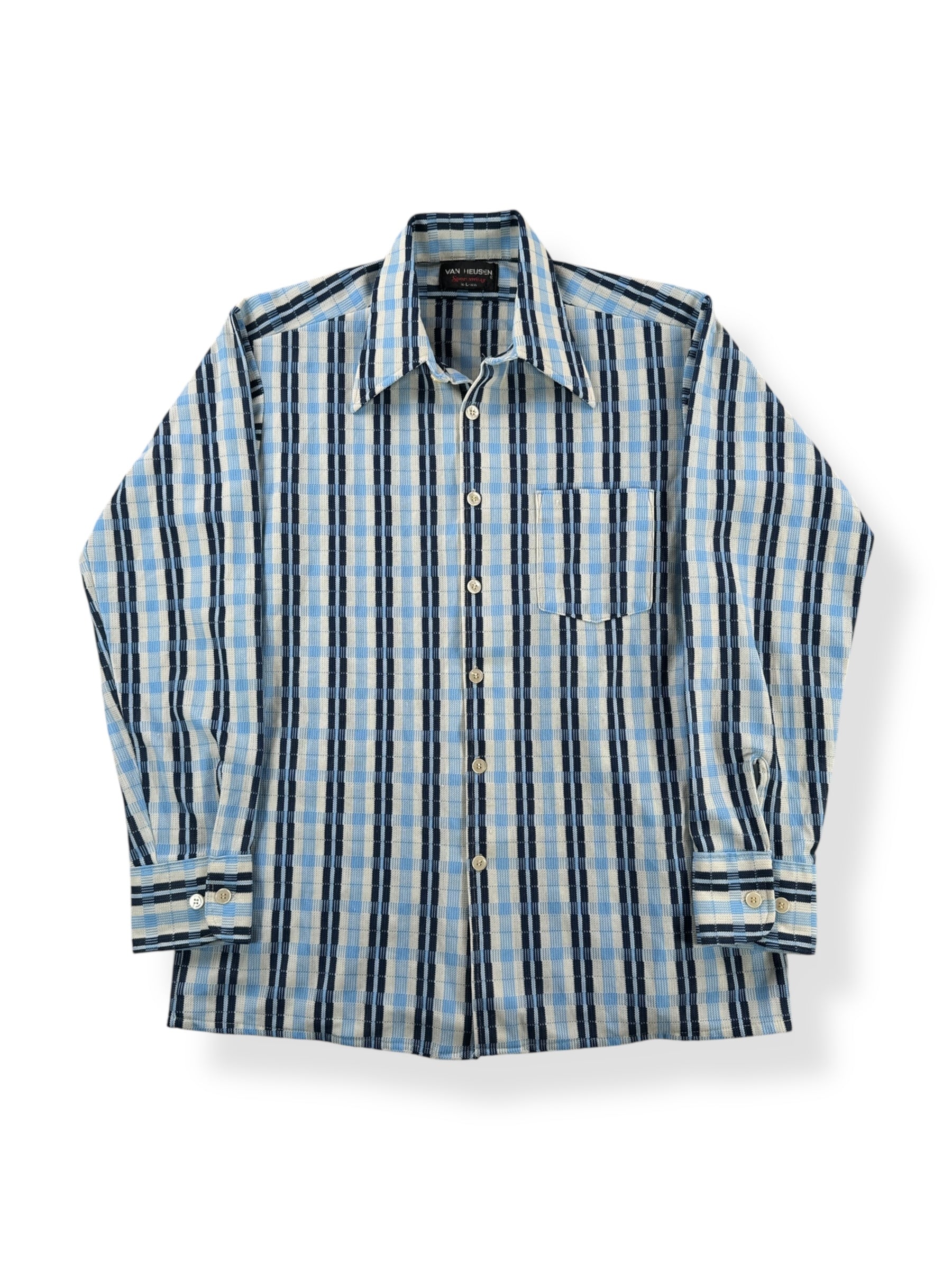 Front of Vintage 70s Van Heusen Longsleeve Button Up Shirt SZ L