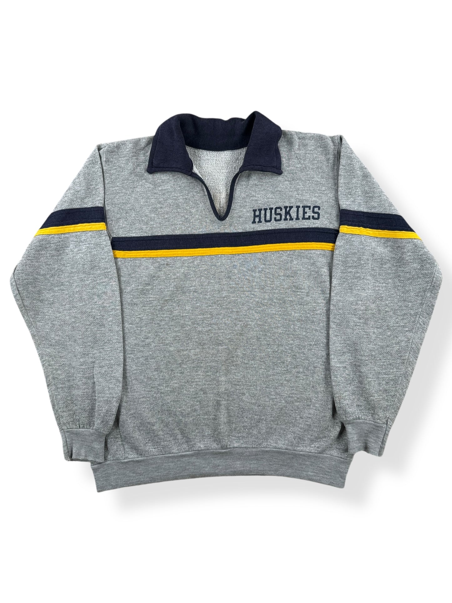 Front of Vintage Huskies Collar Sweatshirt SZ M