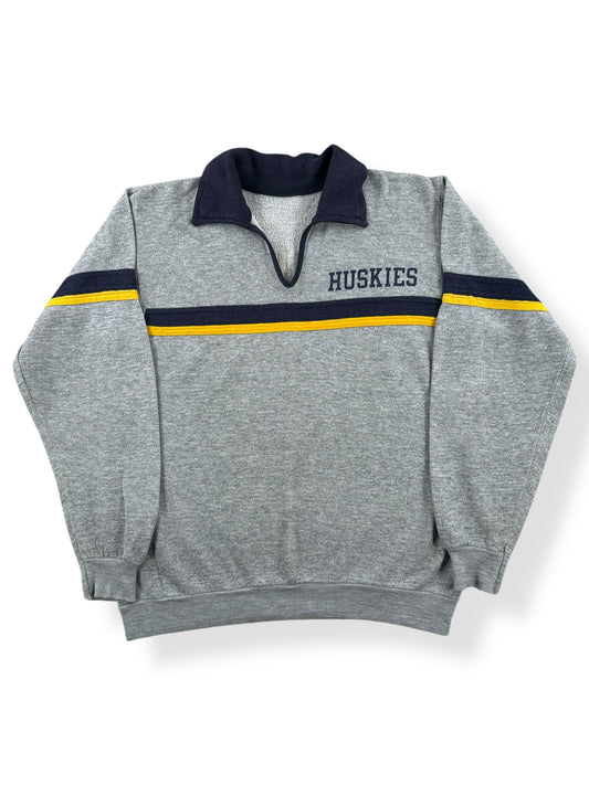Front of Vintage Huskies Collar Sweatshirt SZ M