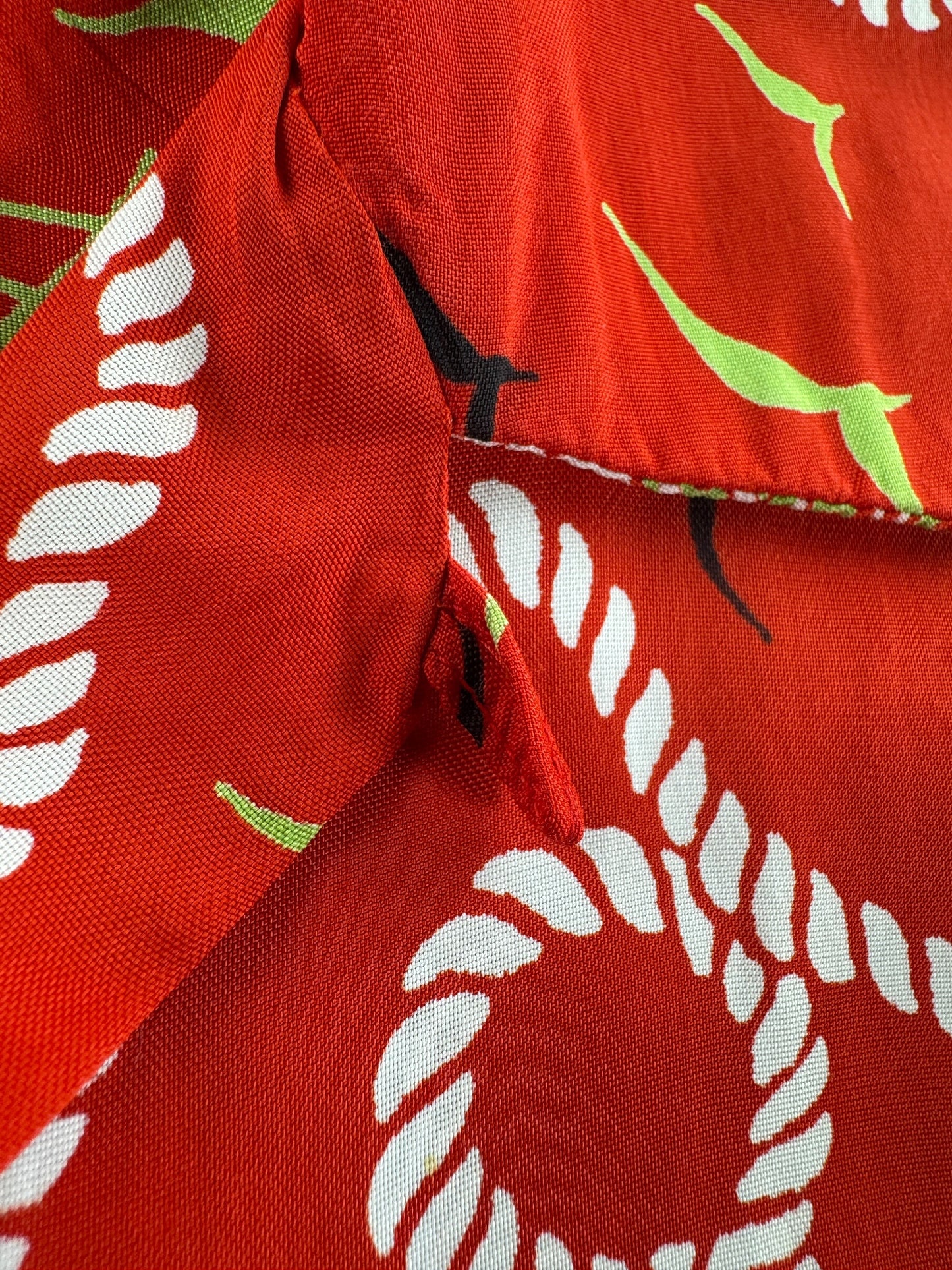 Loop on Vintage Hampton Sportswear Red Aloha Shirt SZ S