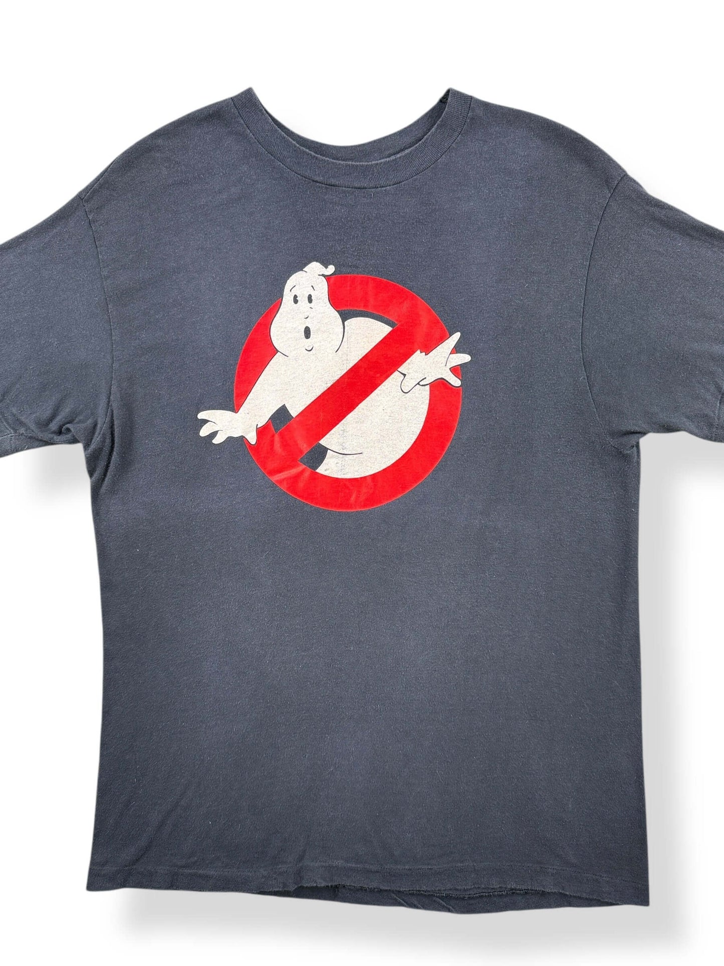 Front Close Up of Vintage Ghostbusters Tee SZ L