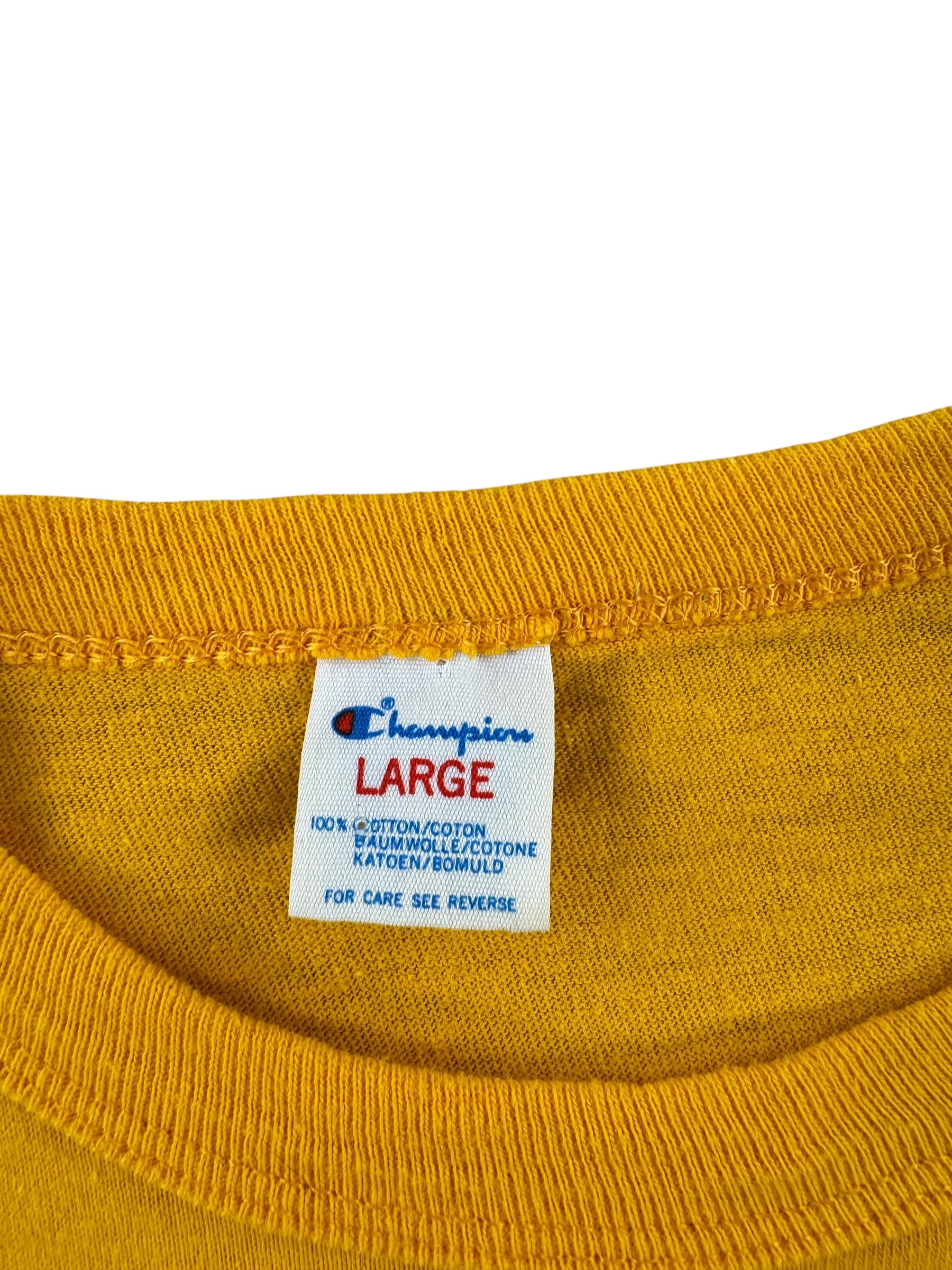 Tag on Vintage 1982 Huskies Champion Rose Bowl Tee SZ L (Fits M)