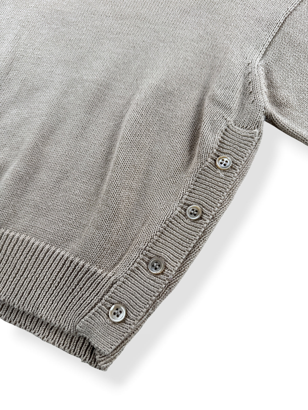 Buttons on side of Vintage Calvin Klein Cropped Cotton Sweater SZ S