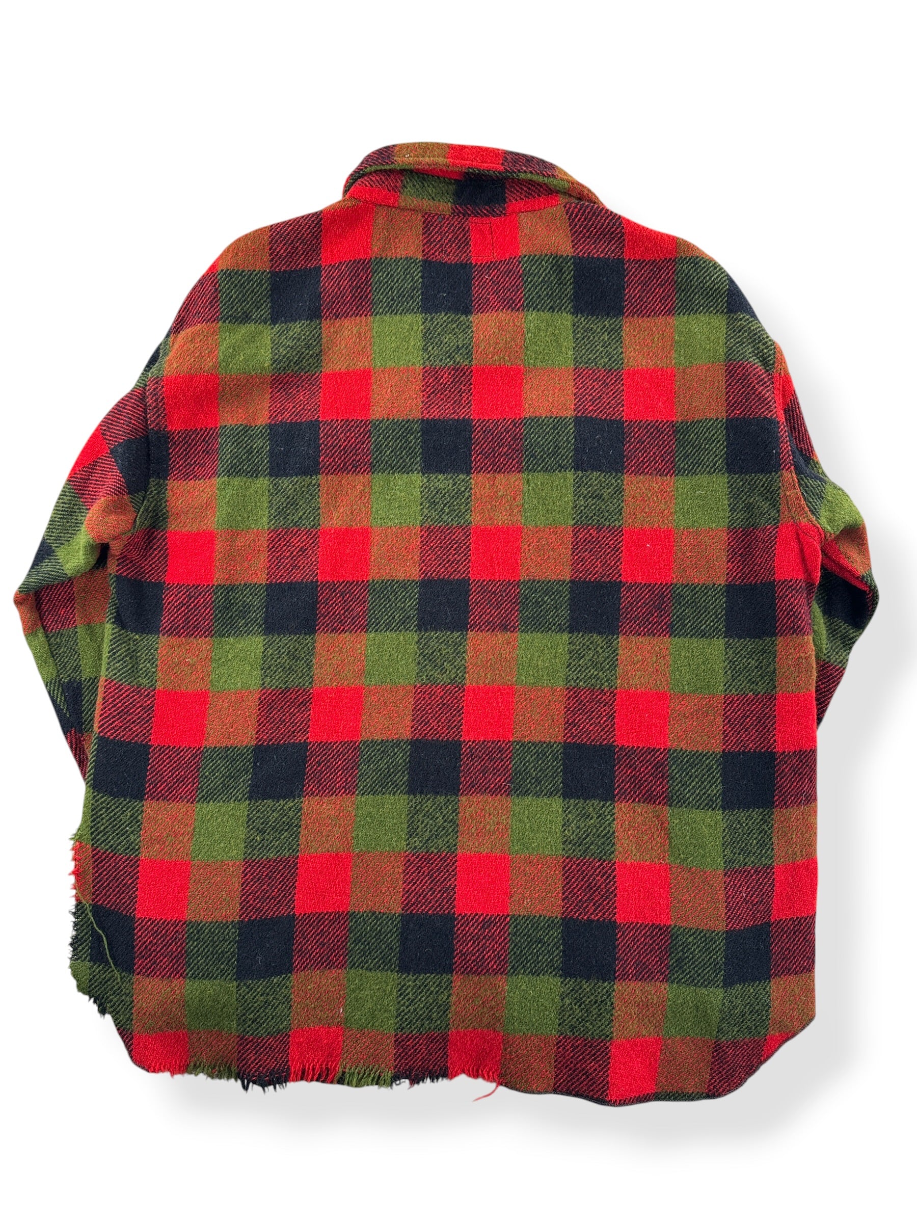 Back of Vintage Chill Chaser Wool Flannel SZ L