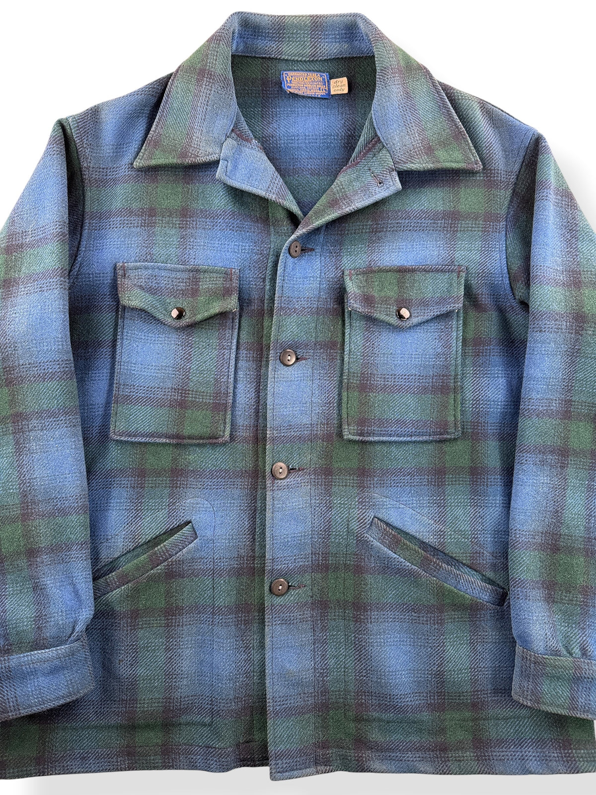Close-up of Vintage 1960s Pendleton Cruiser Jacket L